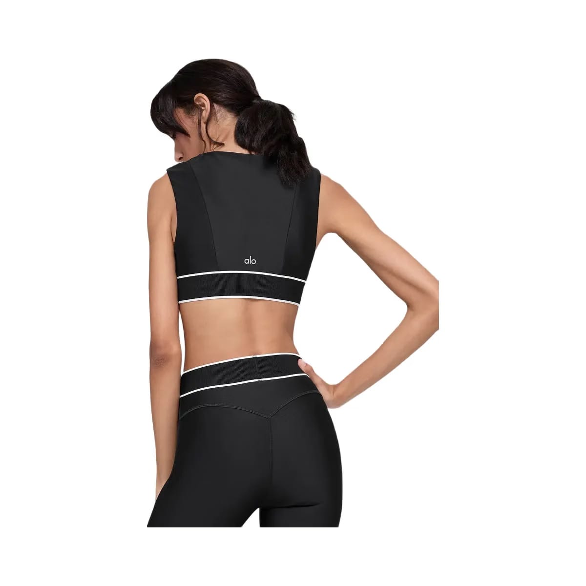 Alo Women's Airlift Alignment Bra - Black/White