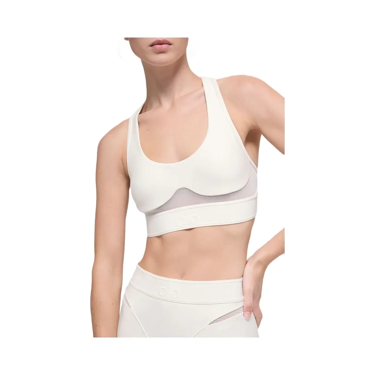 Alo Women's Airlift Rebel Bra - Ivory