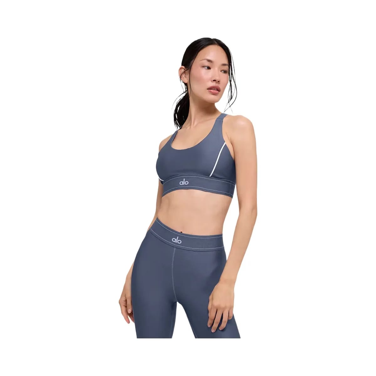 Alo Women's Airlift Suit Up Bra - Bluestone/White