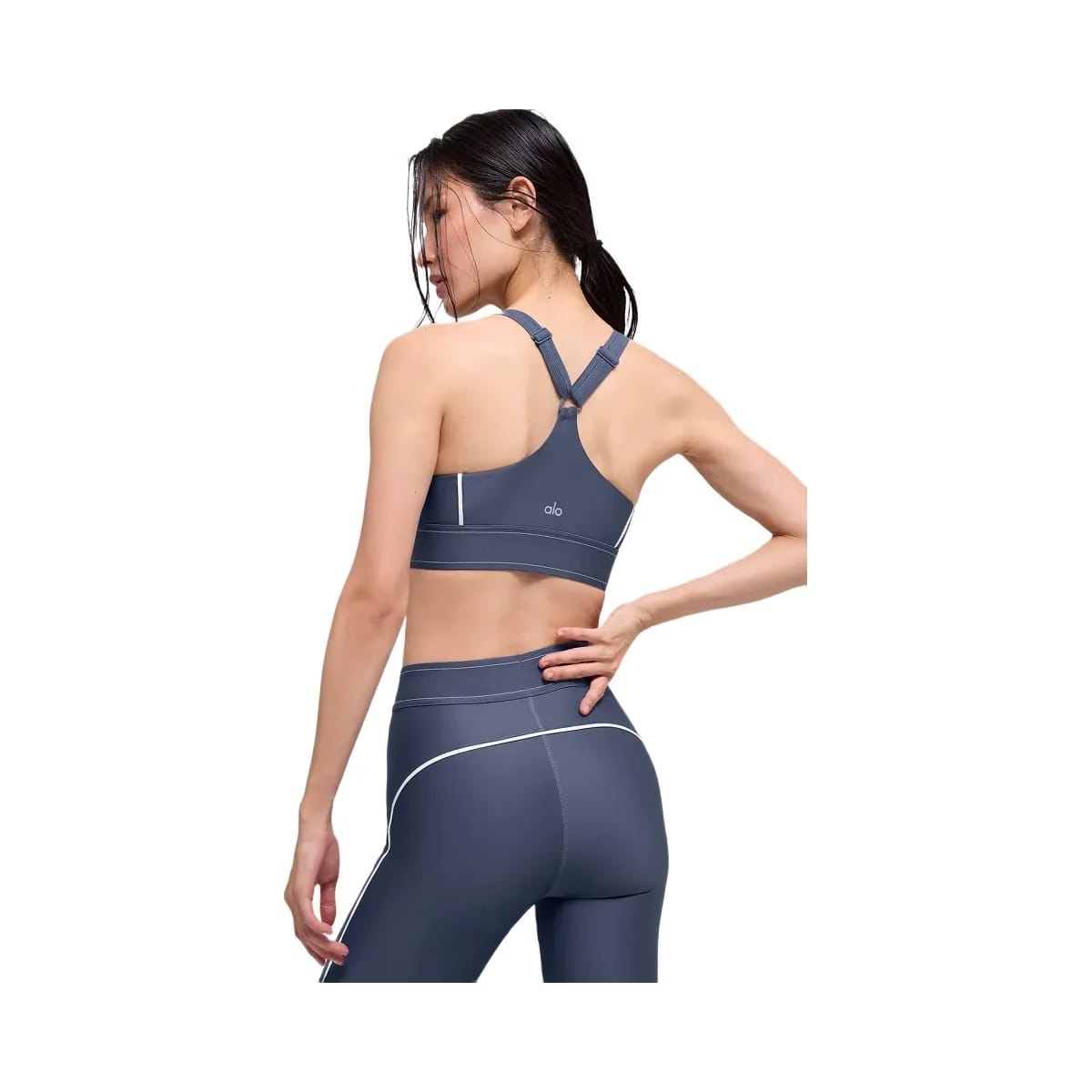 Alo Women's Airlift Suit Up Bra - Bluestone/White