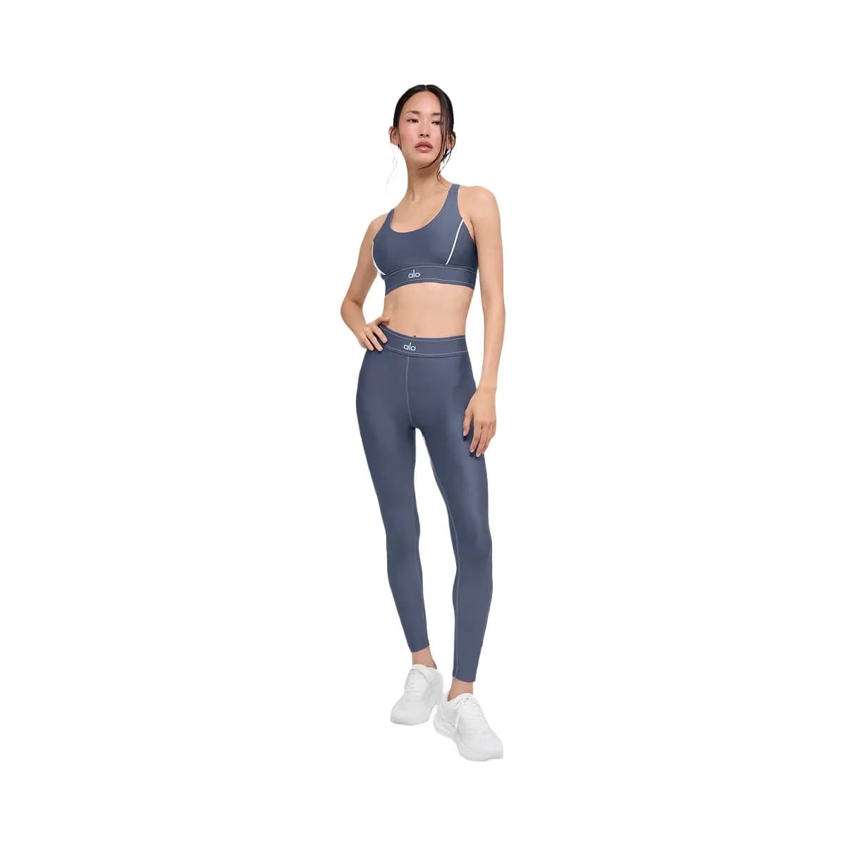 Alo Women's Airlift Suit Up Bra - Bluestone/White