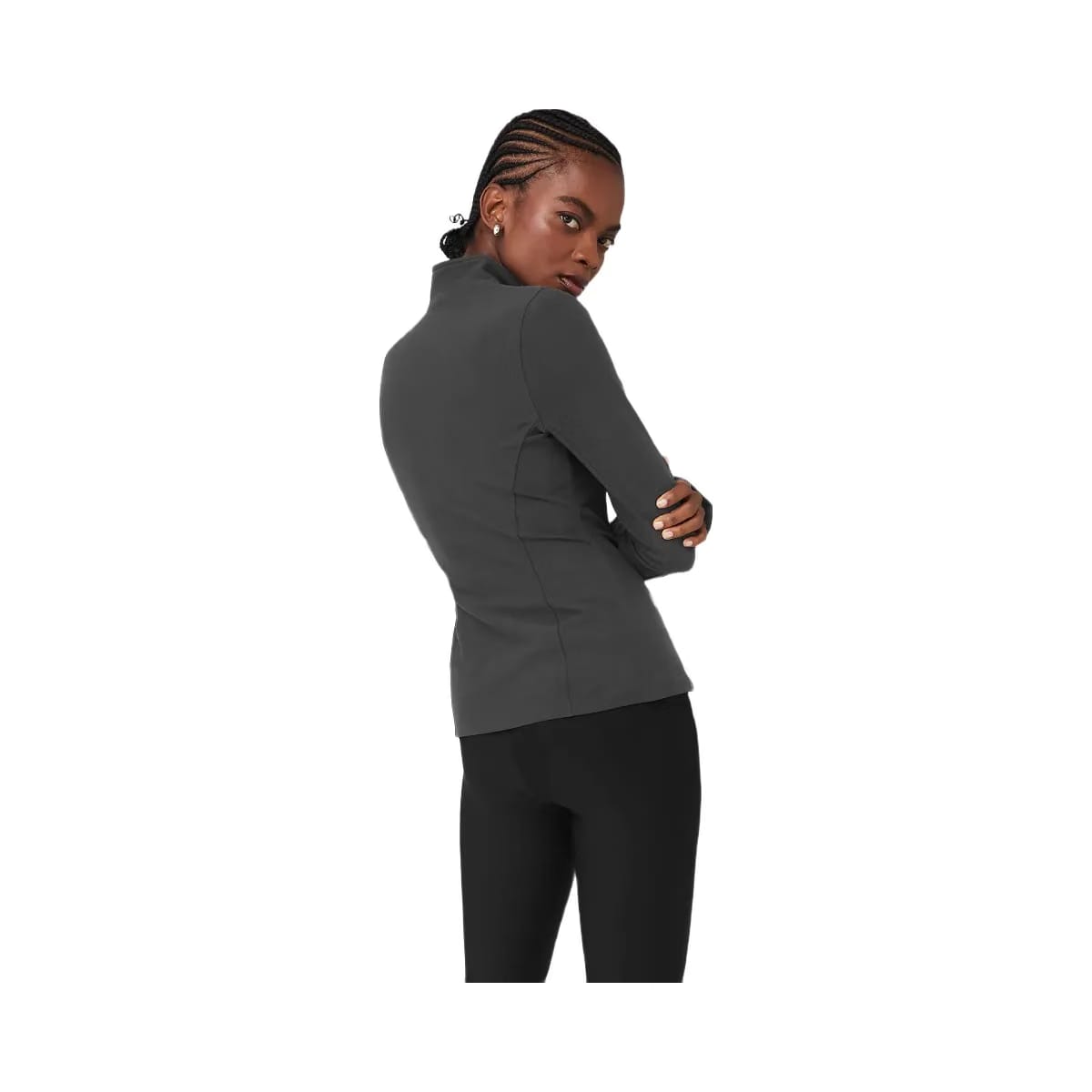 Alo Women's Alosoft 1/2 Zip Rapid Pullover - Anthracite