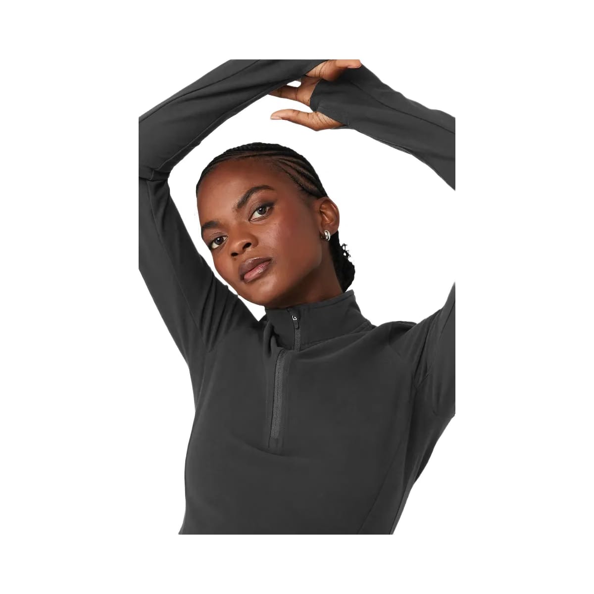 Alo Women's Alosoft 1/2 Zip Rapid Pullover - Anthracite