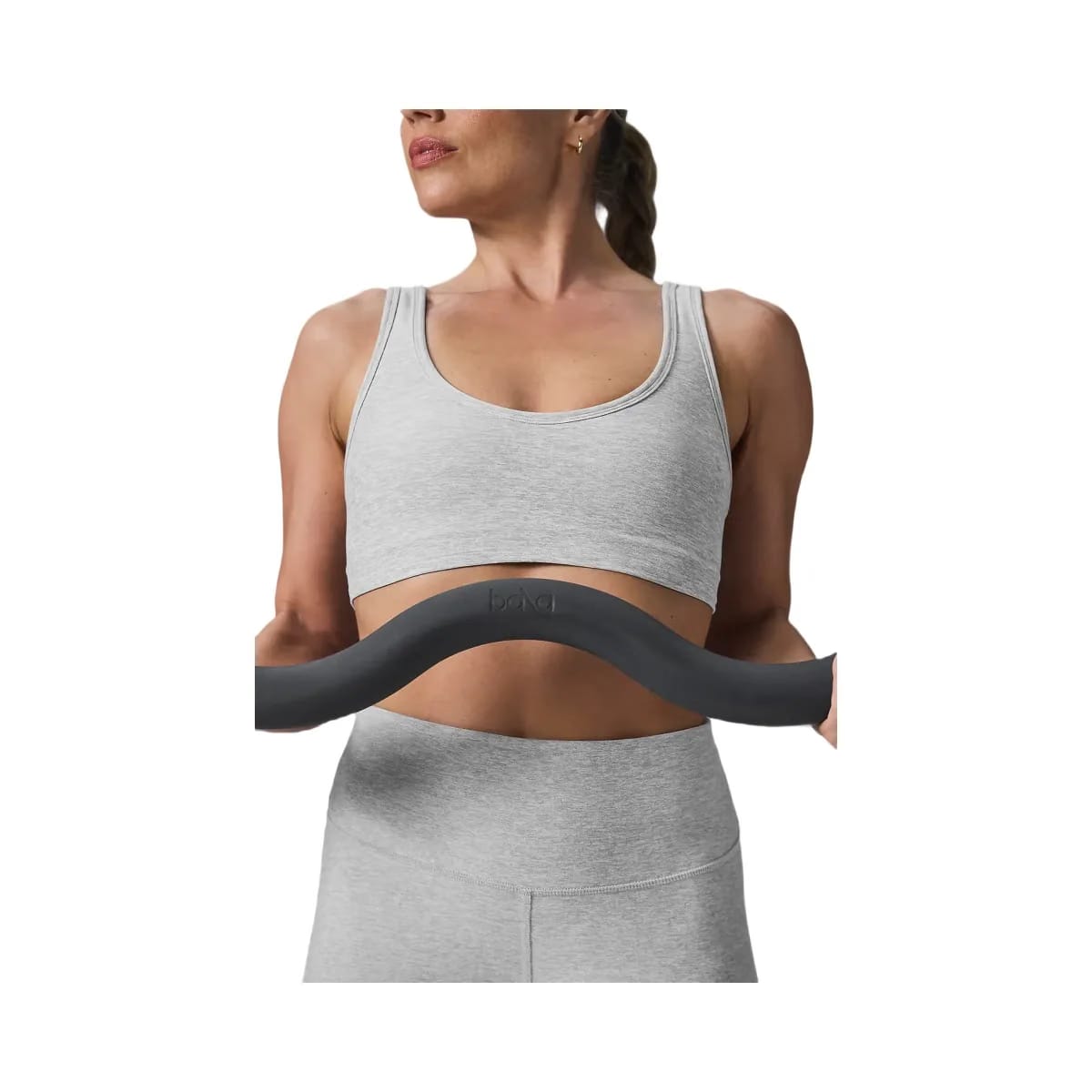 Alo Women's Alosoft Center Stage Bra - Athletic Heather Grey