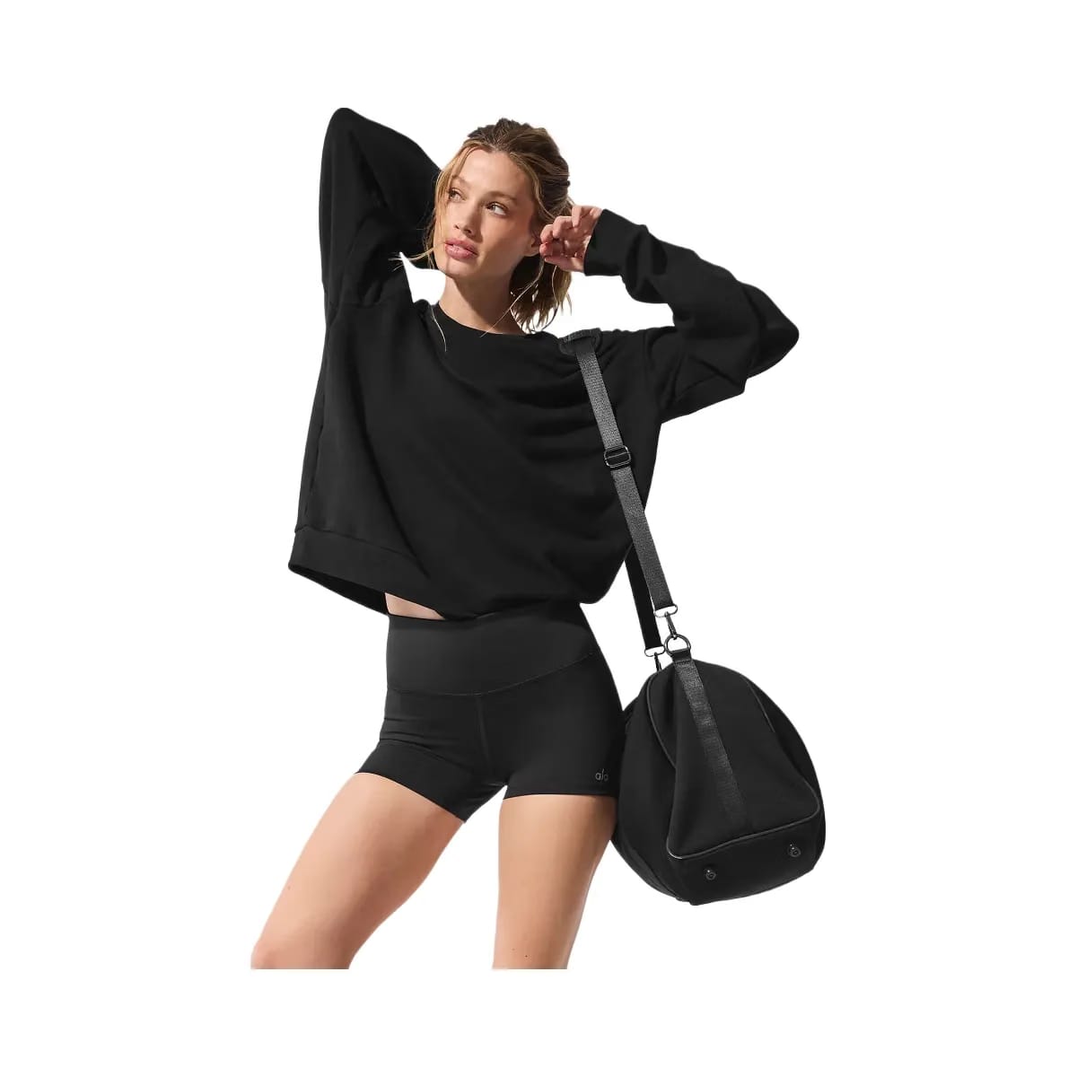 Alo Women's Chill Crew Neck Pullover - Black