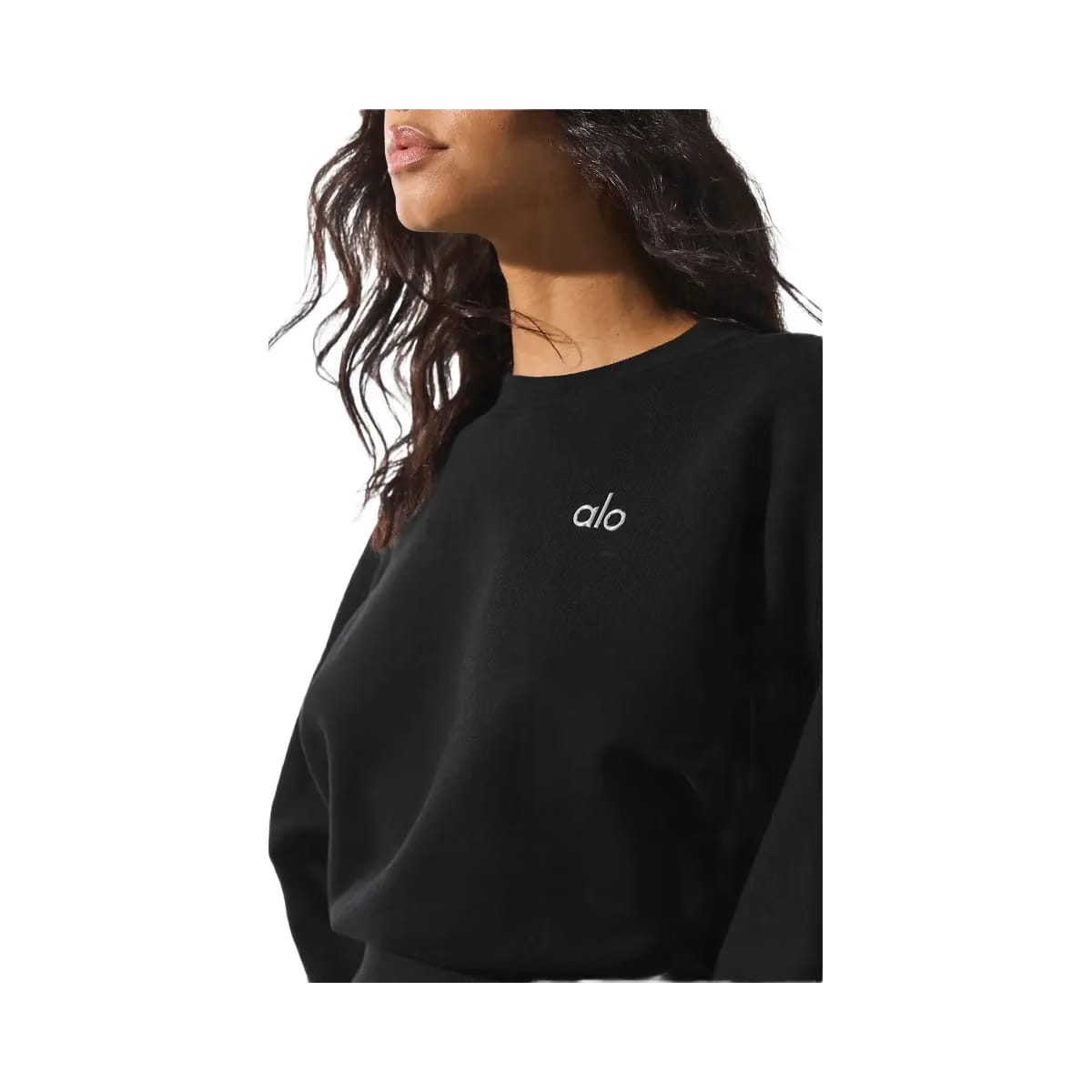 Alo Women's Cropped Accolade Crewneck - Black