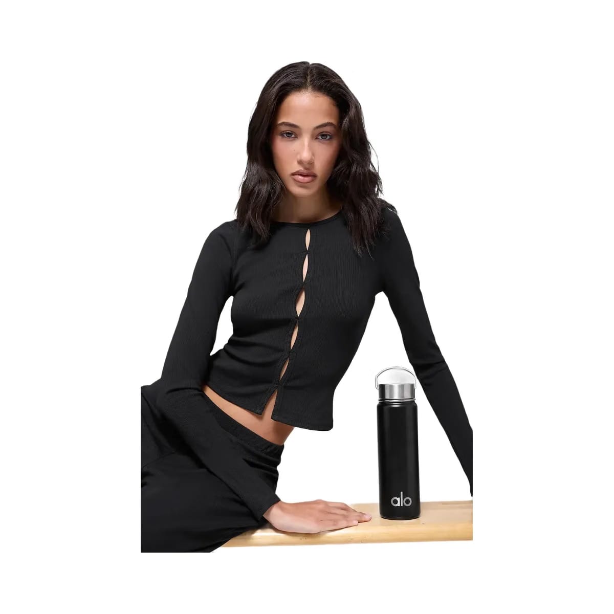 Alo Women's Dreamlight Long Sleeve Top - Black