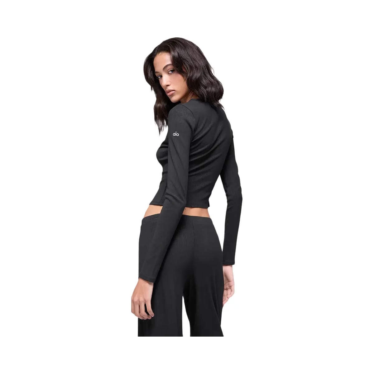 Alo Women's Dreamlight Long Sleeve Top - Black