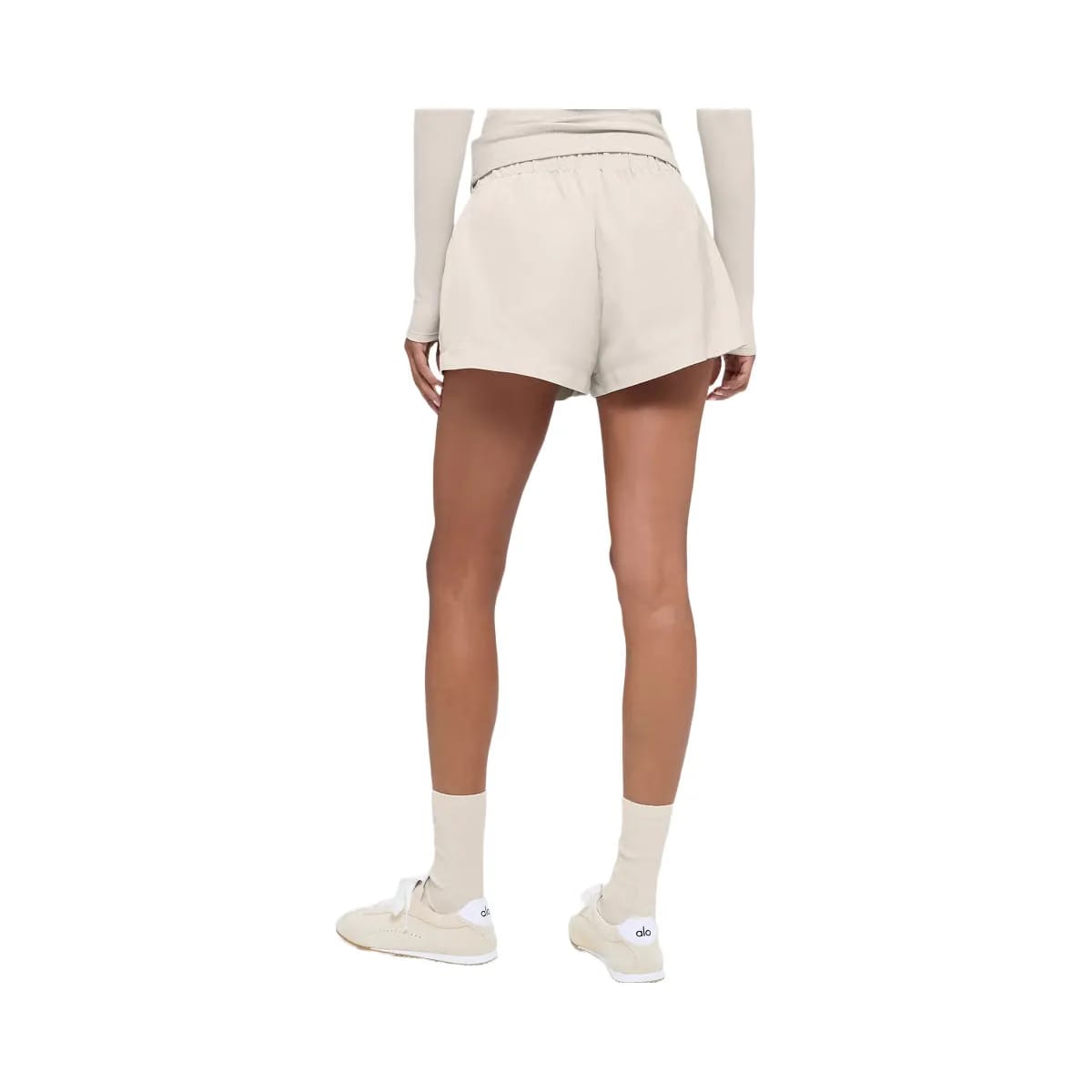 Alo Women's High-Waist Socialite Shorts - Bone