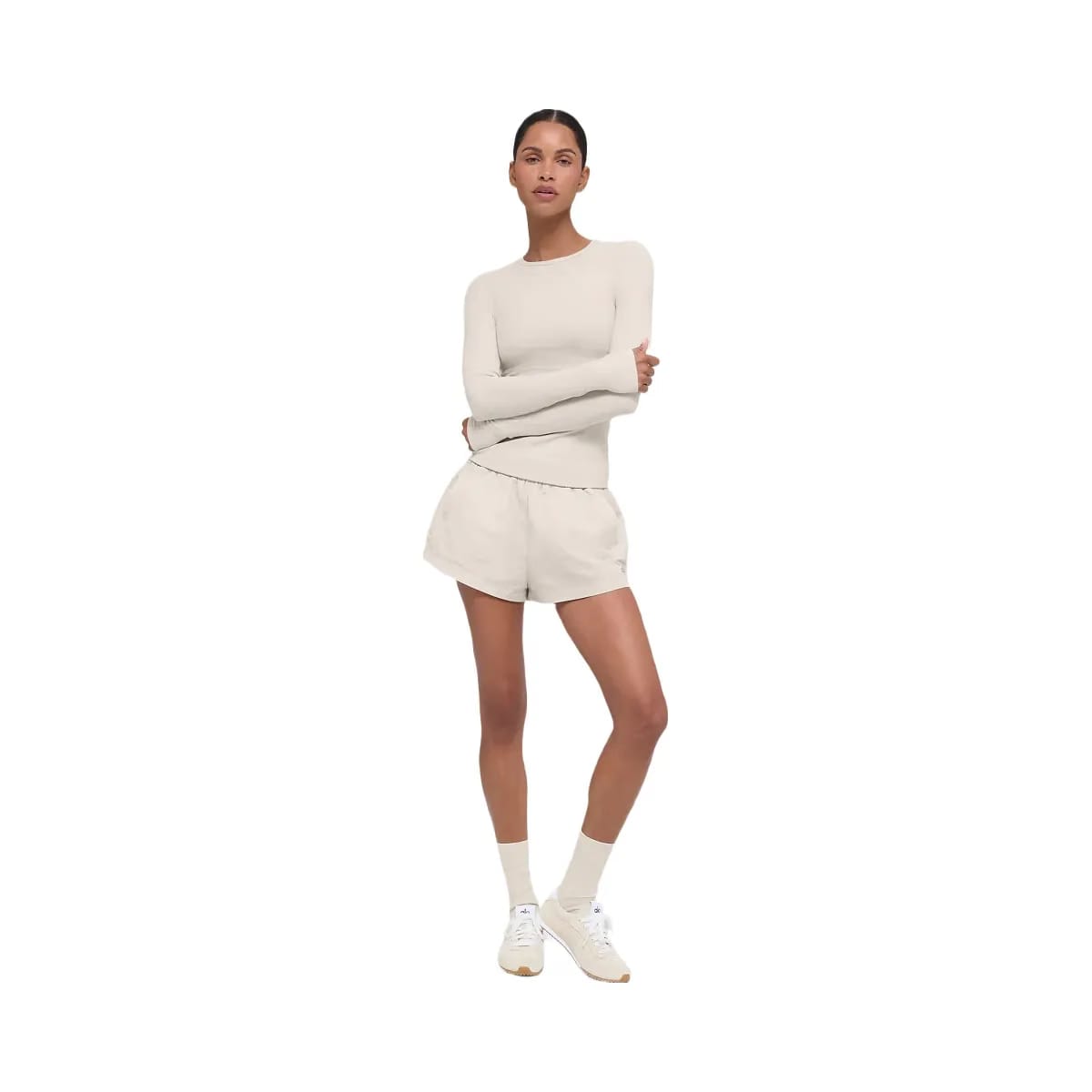 Alo Women's High-Waist Socialite Shorts - Bone