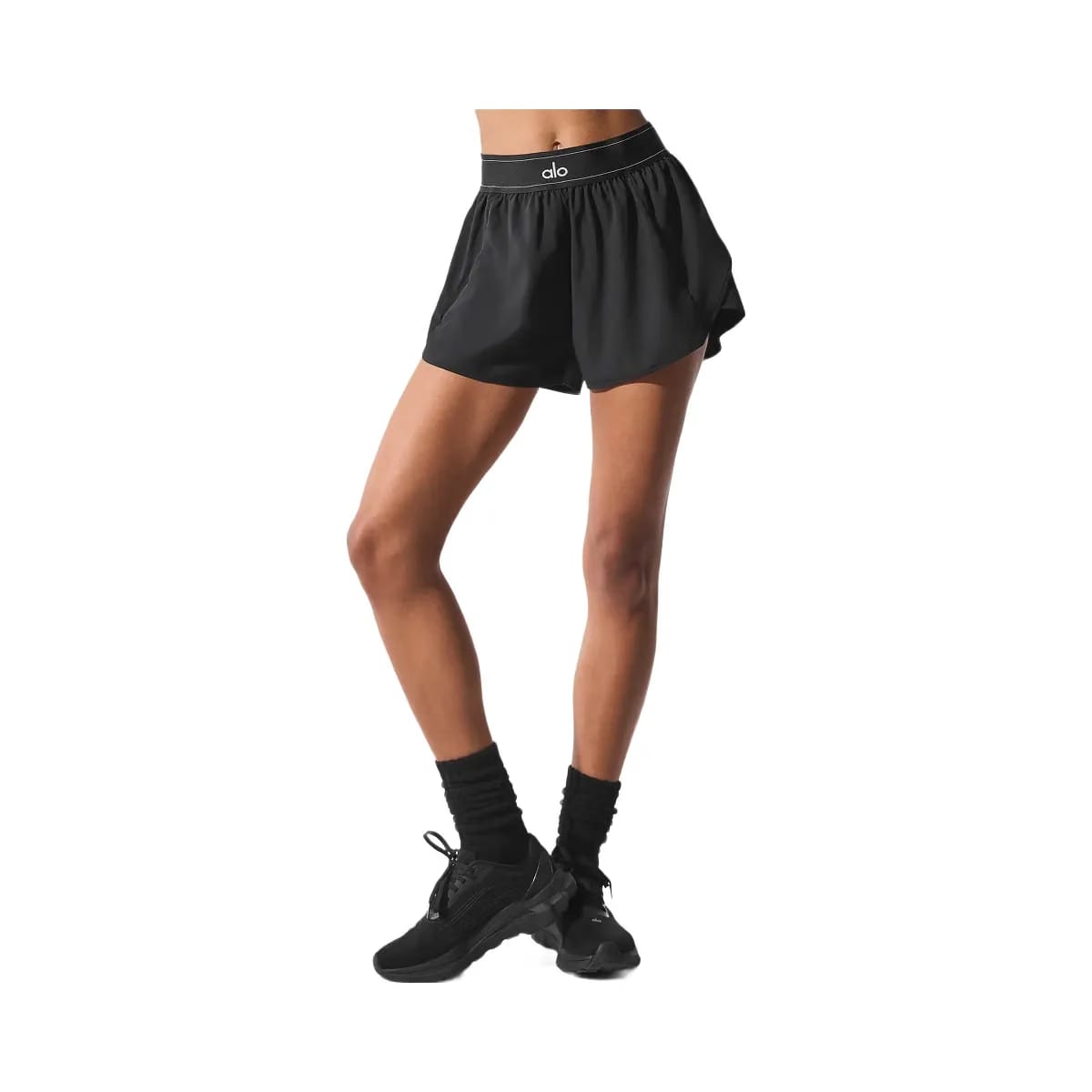 Alo Women's Match Point Shorts - Black