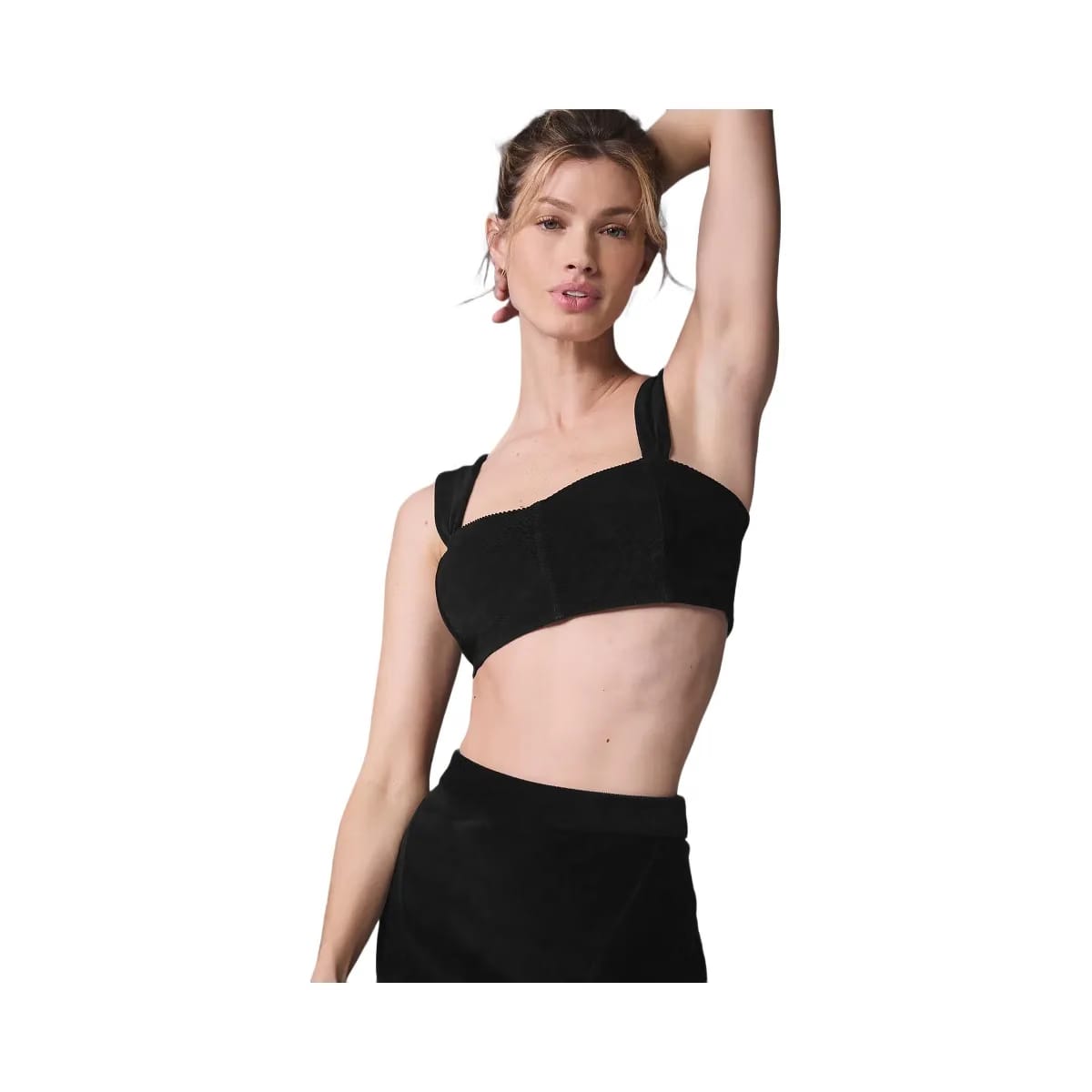 Alo Women's Micro Corduroy Winter Break Bra - Black