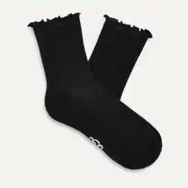 Alo Women's Lettuce Edge Sock - White/Candy Heart Pink