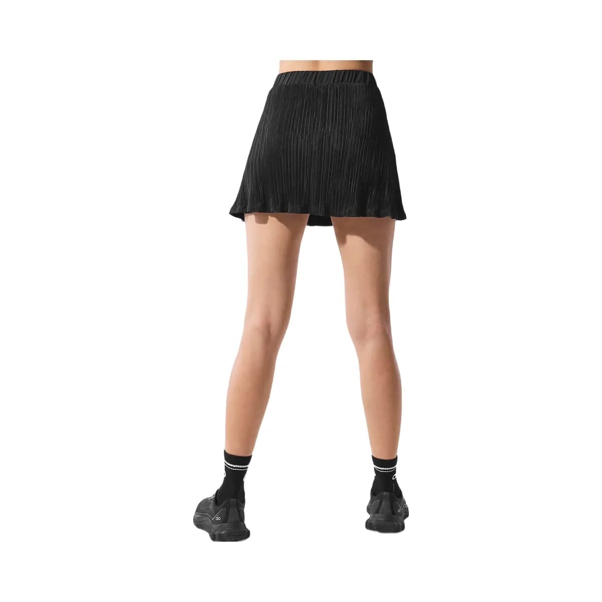 Alo Women's Micro Plisse Tennis Skirt - Black