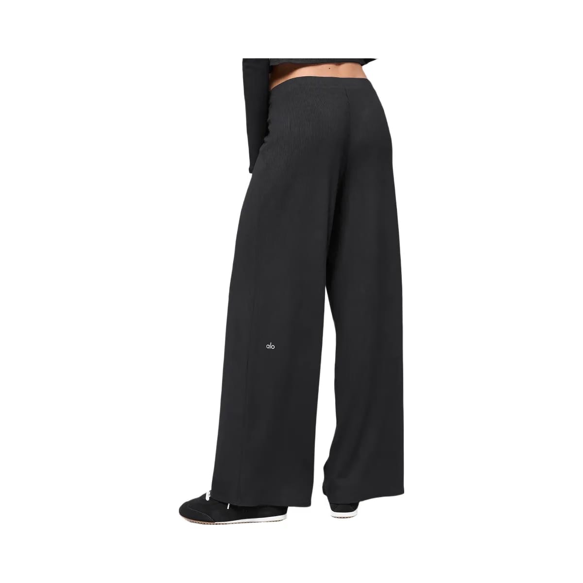 Alo Women's Mid-Rise Dreamlight Straight Pant - Black
