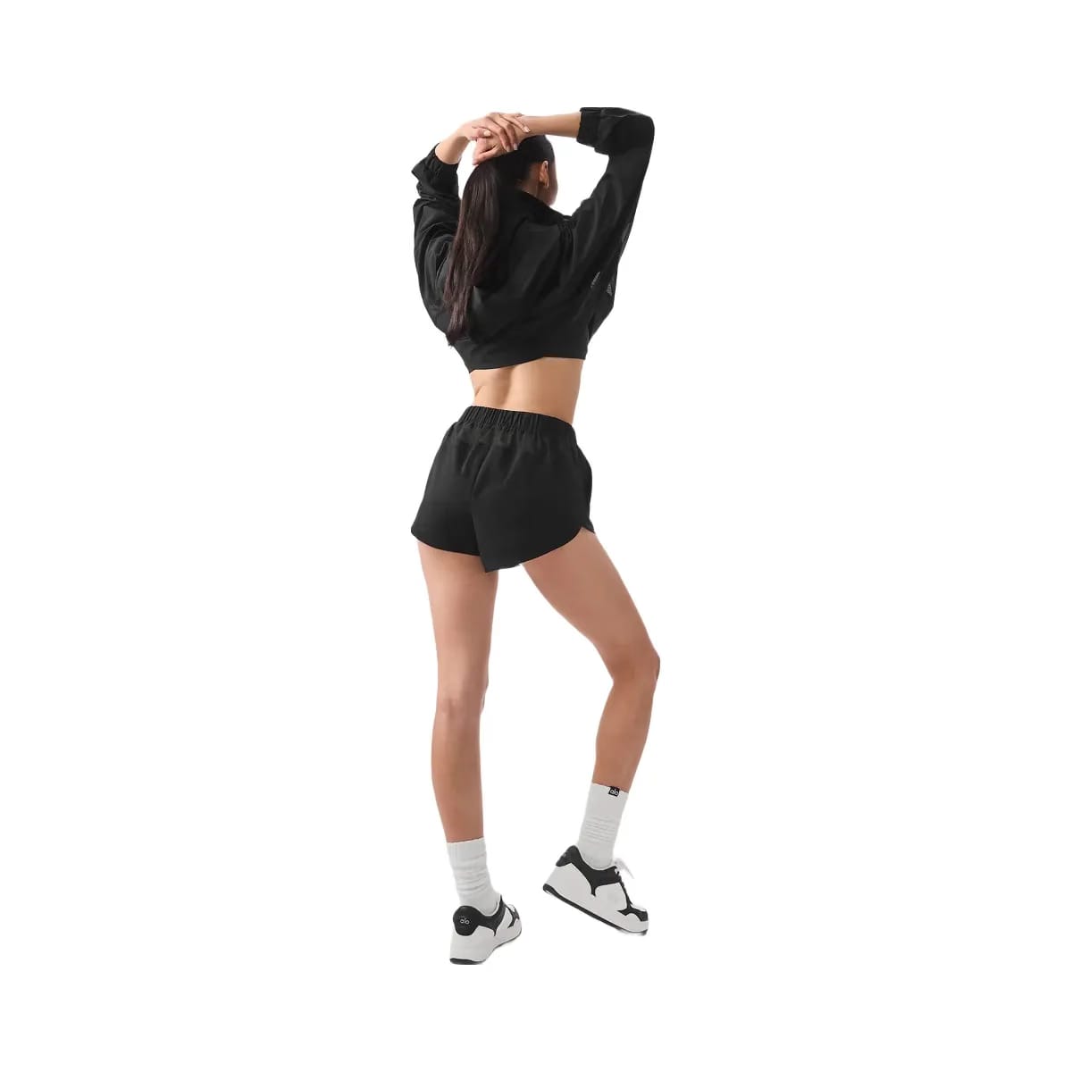 Alo Women's Playmaker Dolphin Shorts - Black