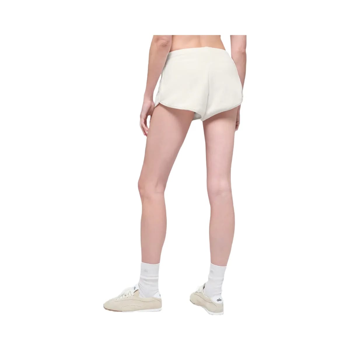 Alo Women's Polar Fleece Retreat Shorts - Ivory