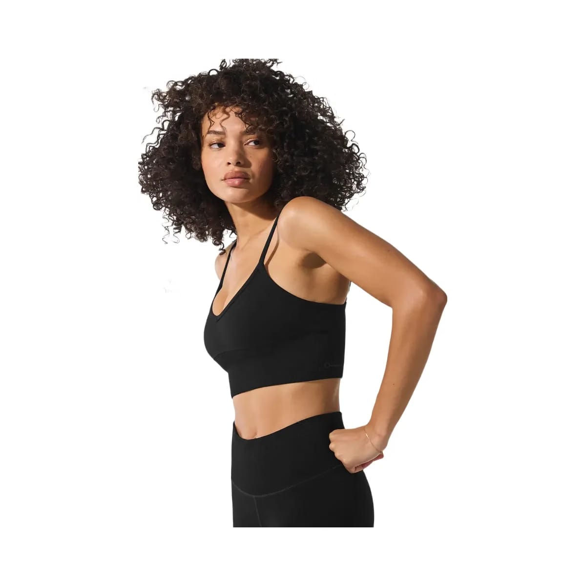Alo Women's Seamless Winter Warm Plush Delight Bra - Black
