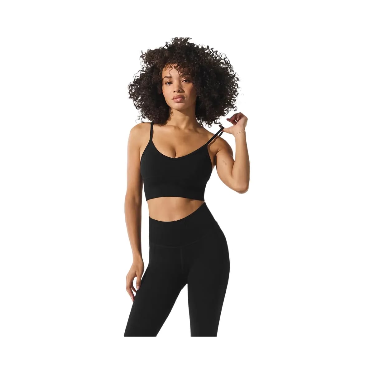 Alo Women's Seamless Winter Warm Plush Delight Bra - Black