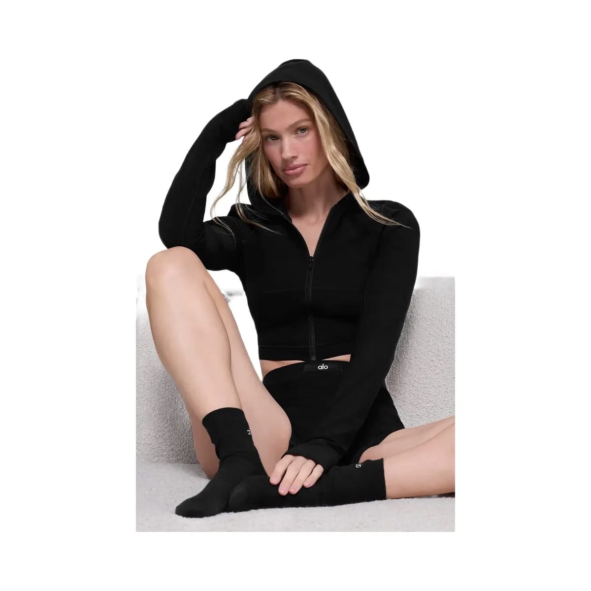 Alo Women's soft Sincere Fitted Jacket - Black