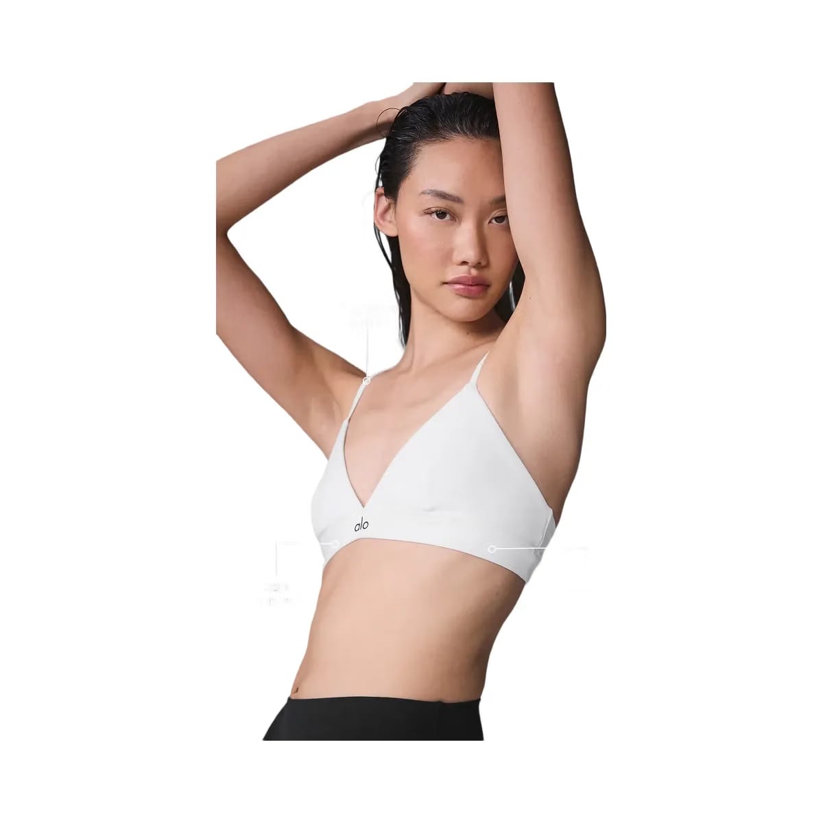 Alo Women's Splendor Bra - White/Black
