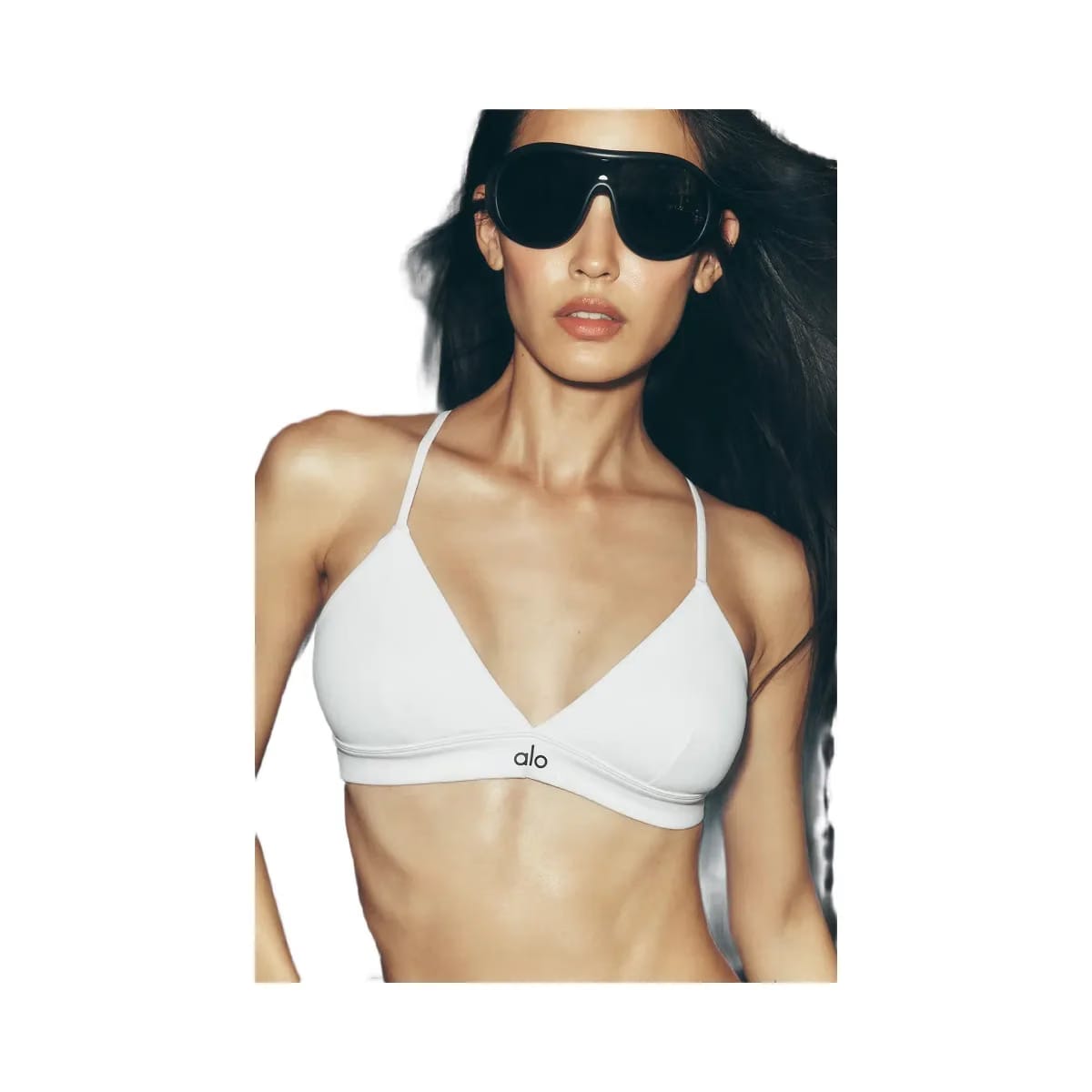 Alo Women's Splendor Bra - White/Black