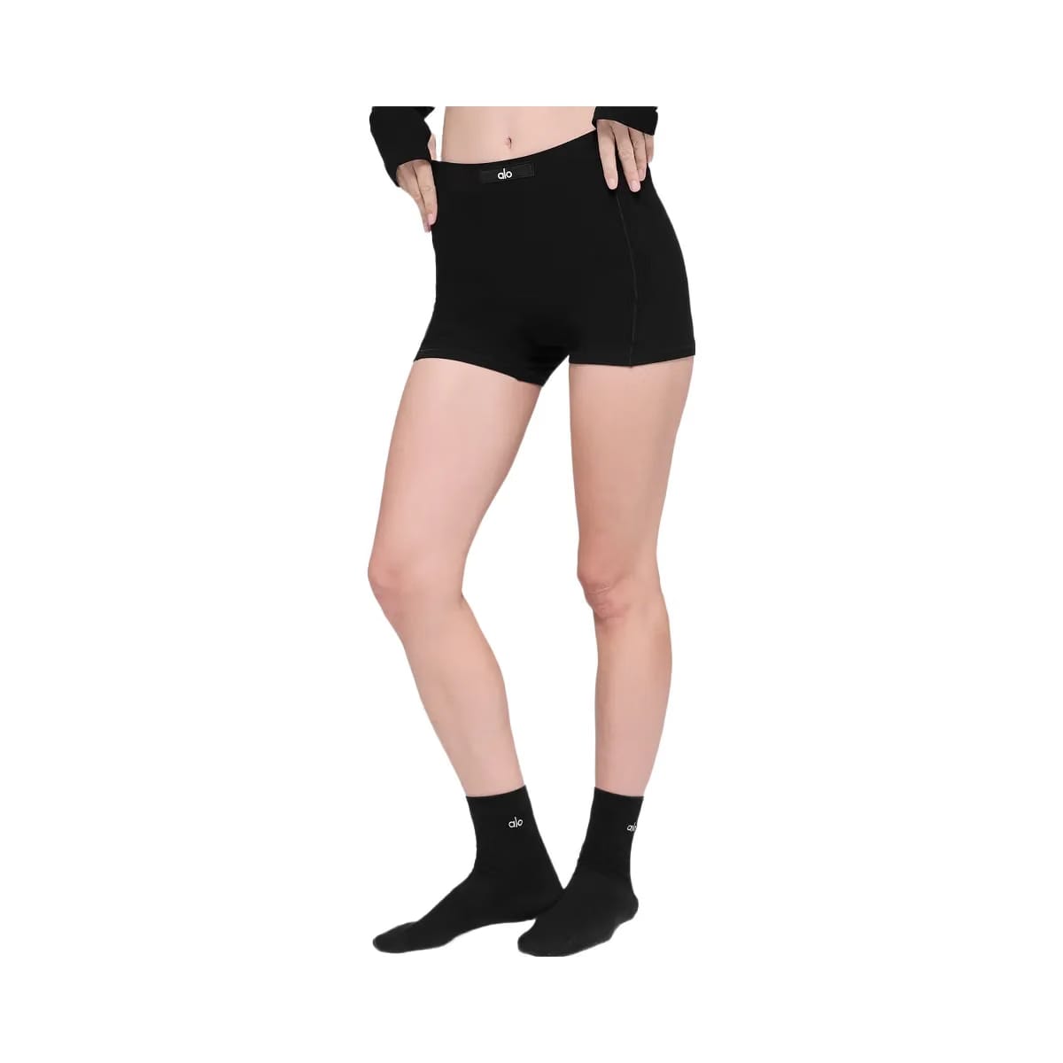 Alo Women's soft Sincere Micro Shorts - Black