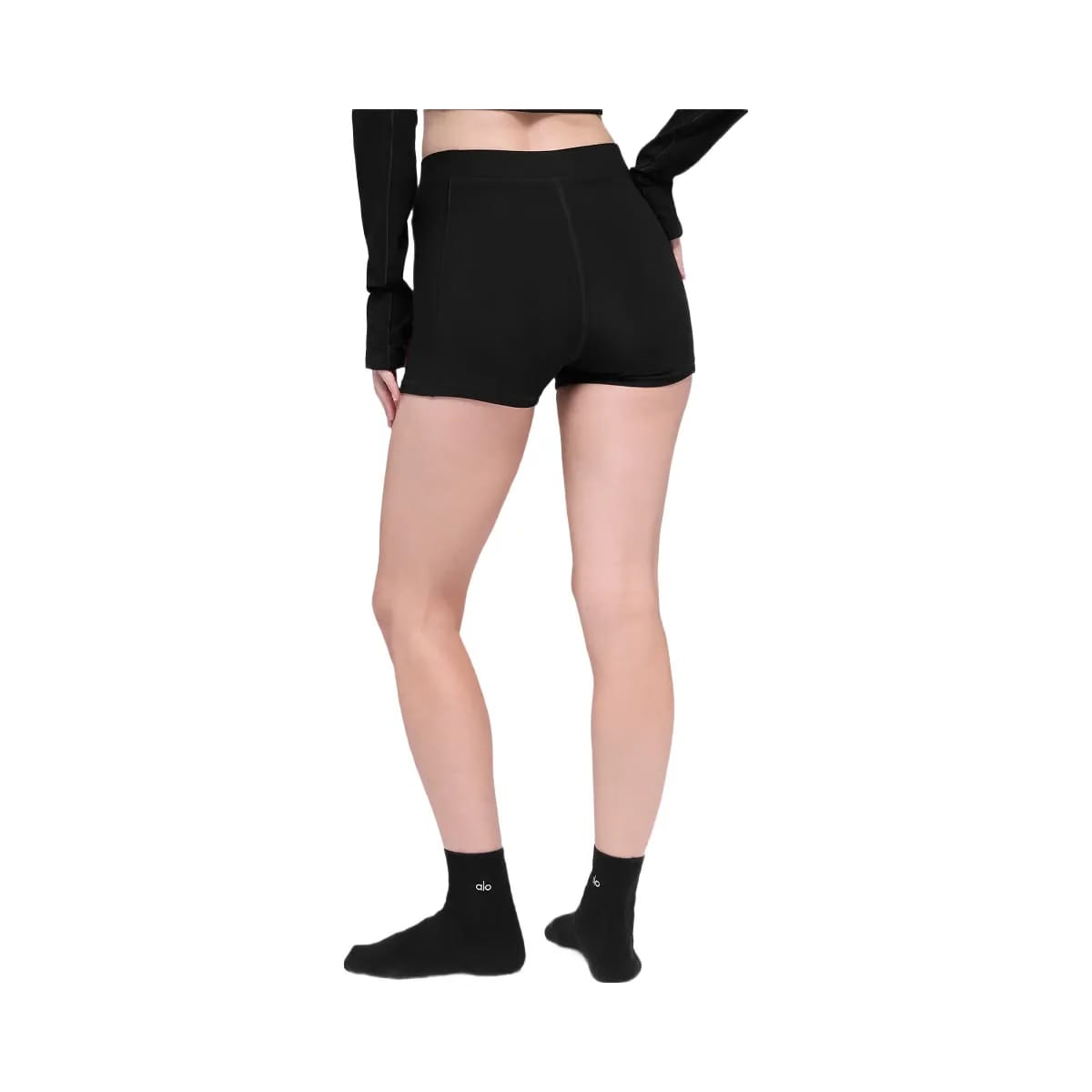 Alo Women's soft Sincere Micro Shorts - Black
