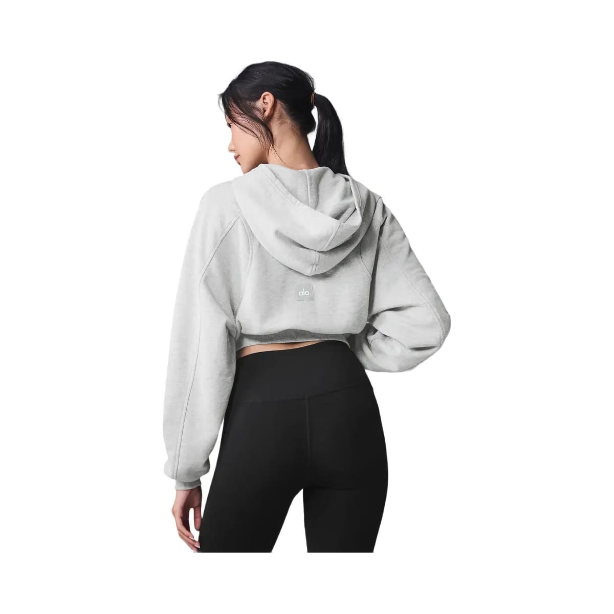 Alo Women's Sweet Escape Zip Up Hoodie - Athletic Heather Grey