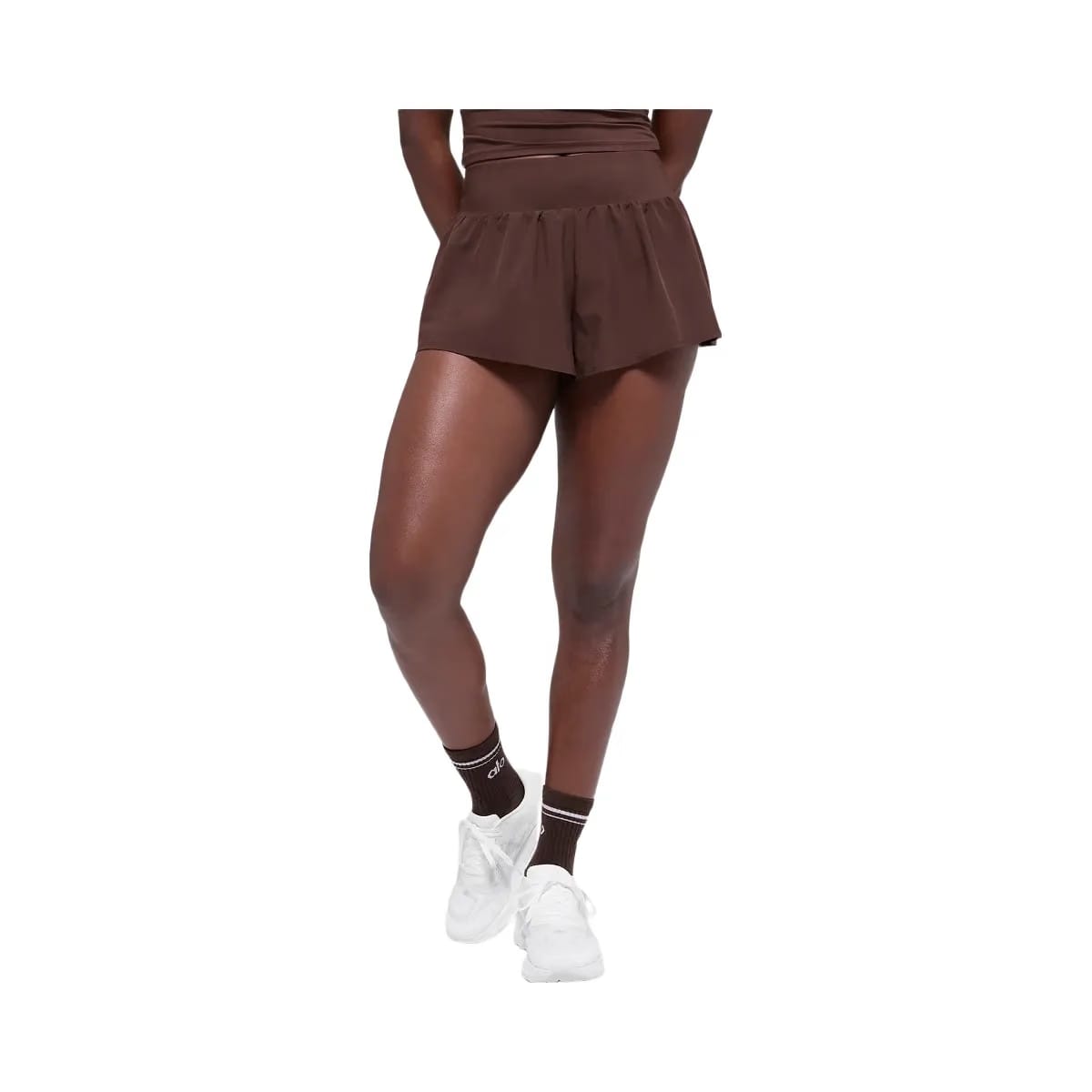 Alo Women's Victory Running Shorts - Brownstone