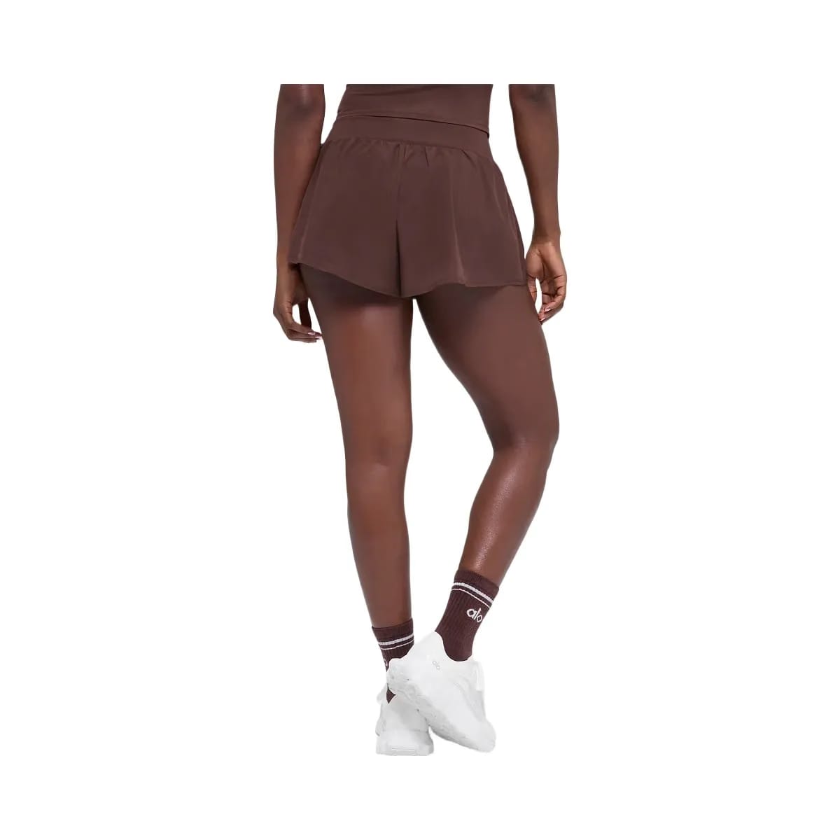 Alo Women's Victory Running Shorts - Brownstone