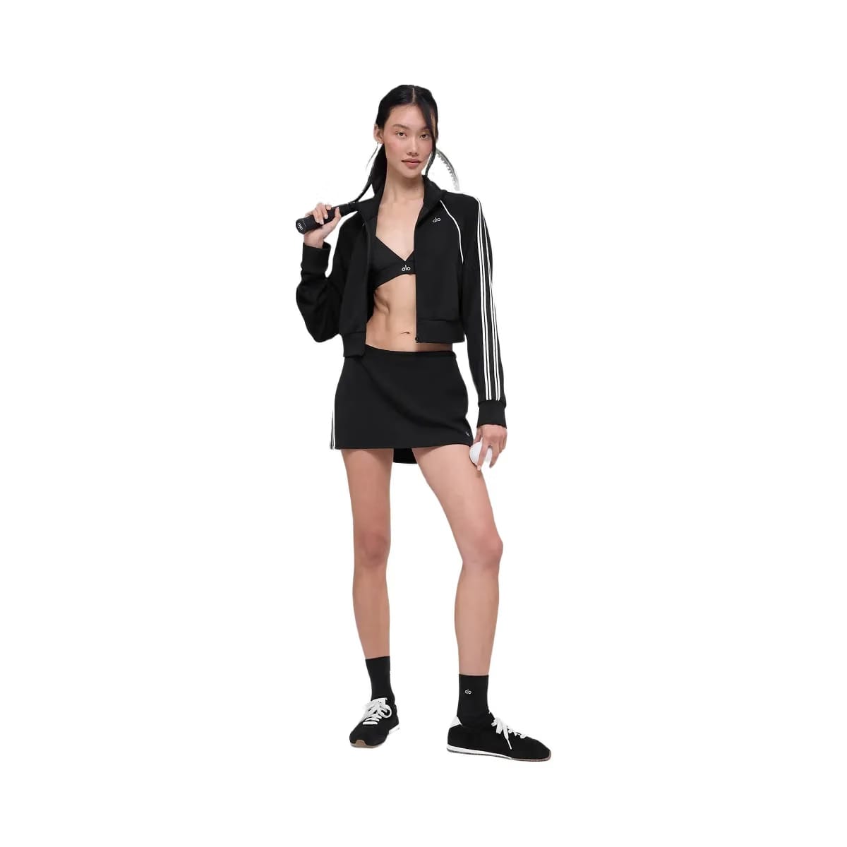 Alo Women's Track Star Mini Skirt - Black