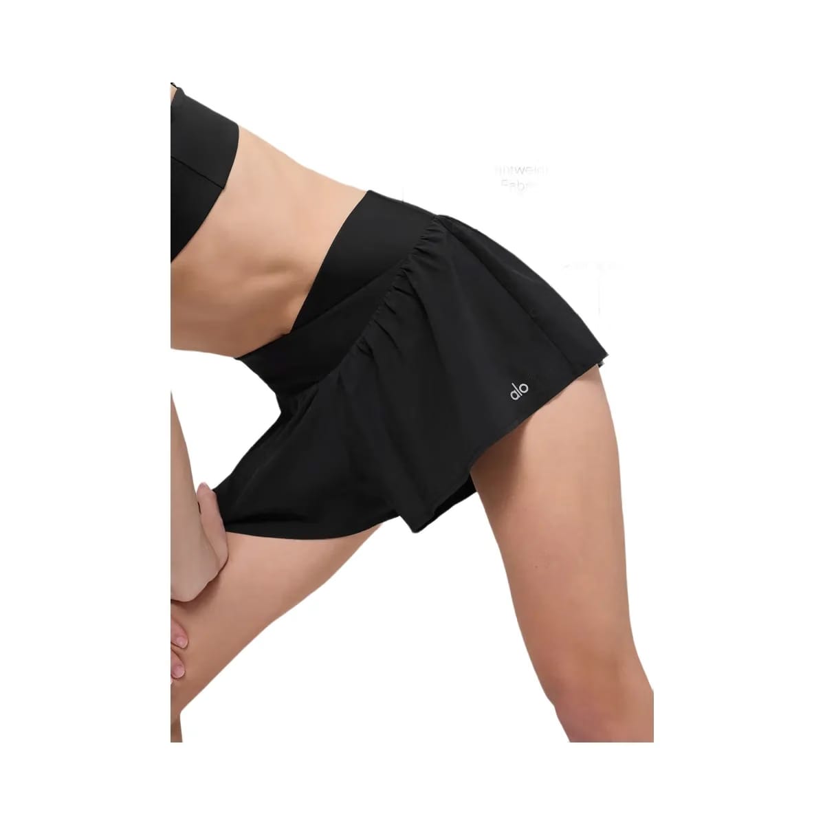 Alo Women's V-Cute Running Shorts - Black