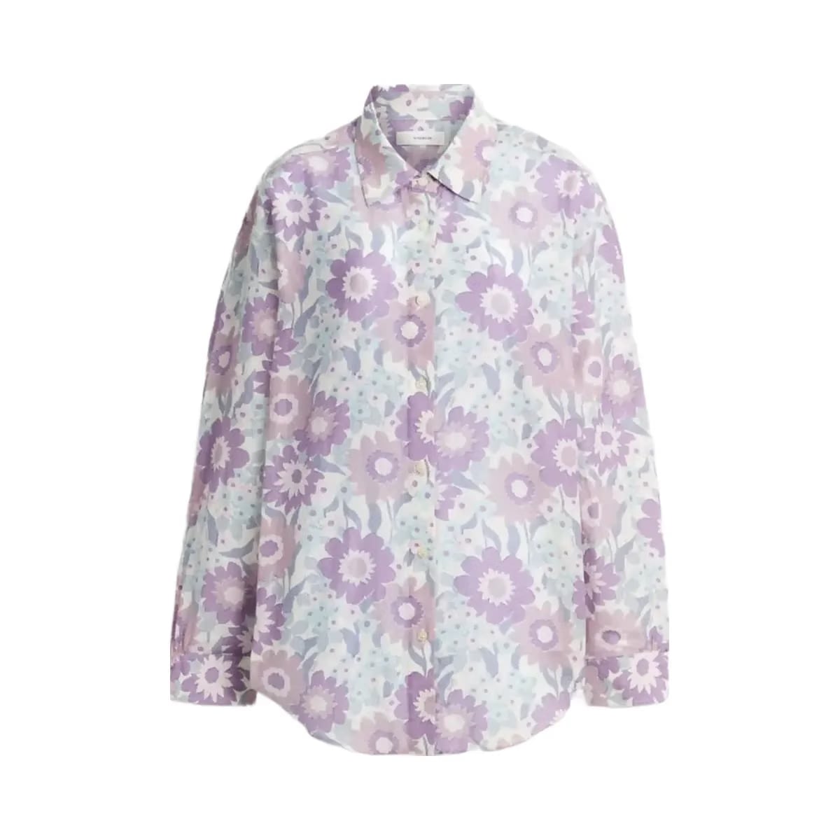 Coach Cotton Voile Shirt Purple Floral