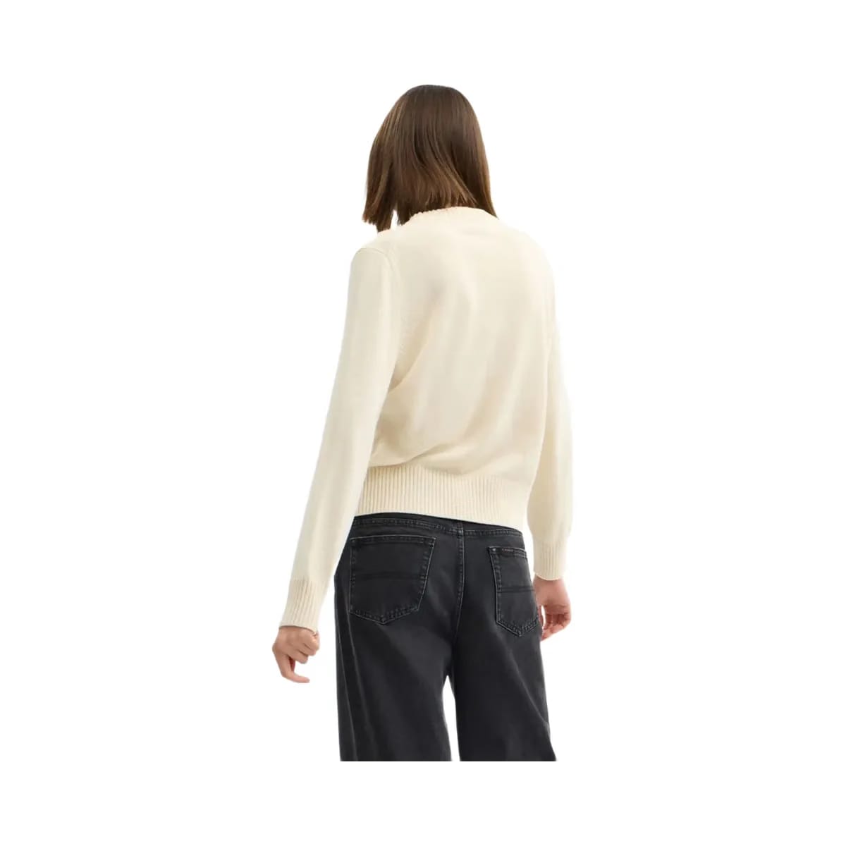 Coach Floral Crewneck Sweater In Organic Cotton Ivory