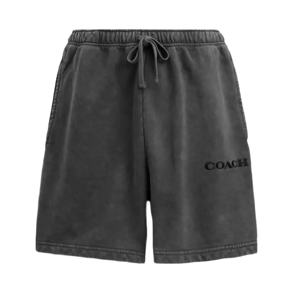 Coach Garment Dyed Pull On Shorts Black