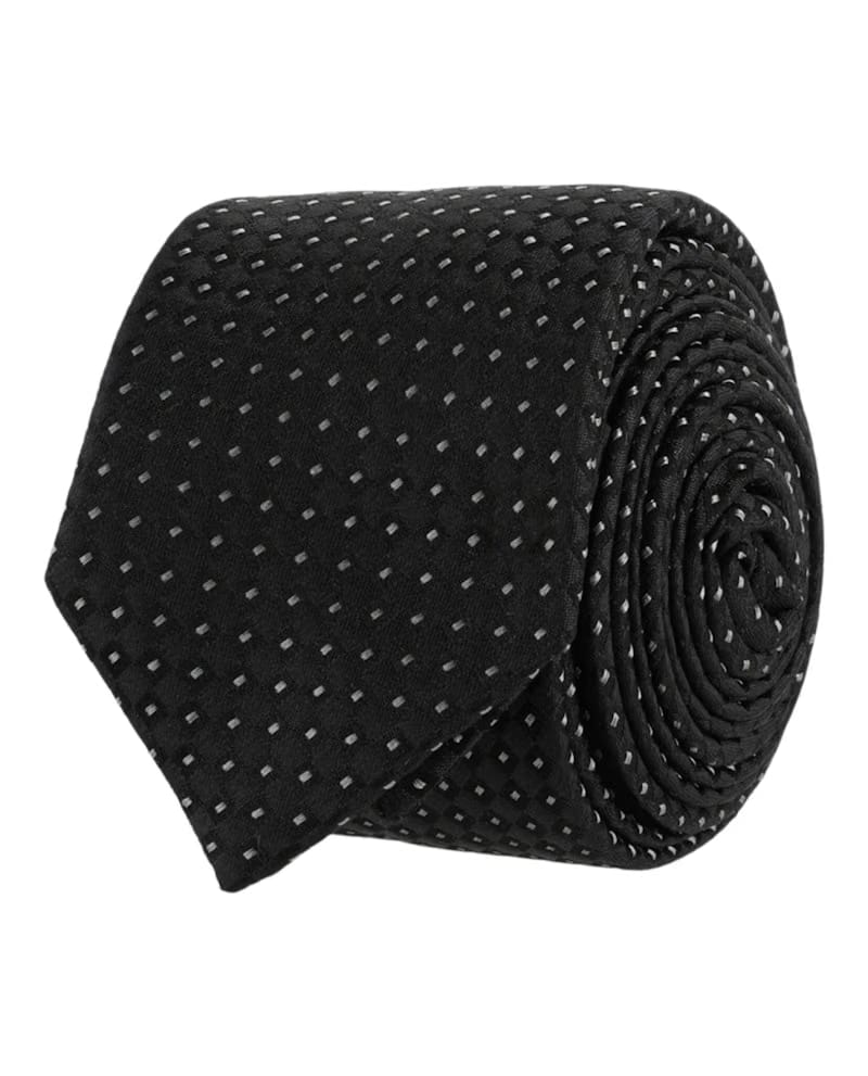 Givenchy Micro Design Silk Tie Black
