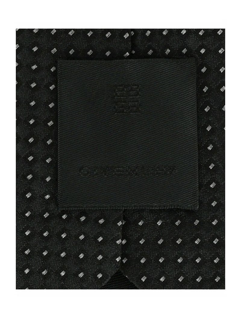 Givenchy Micro Design Silk Tie Black