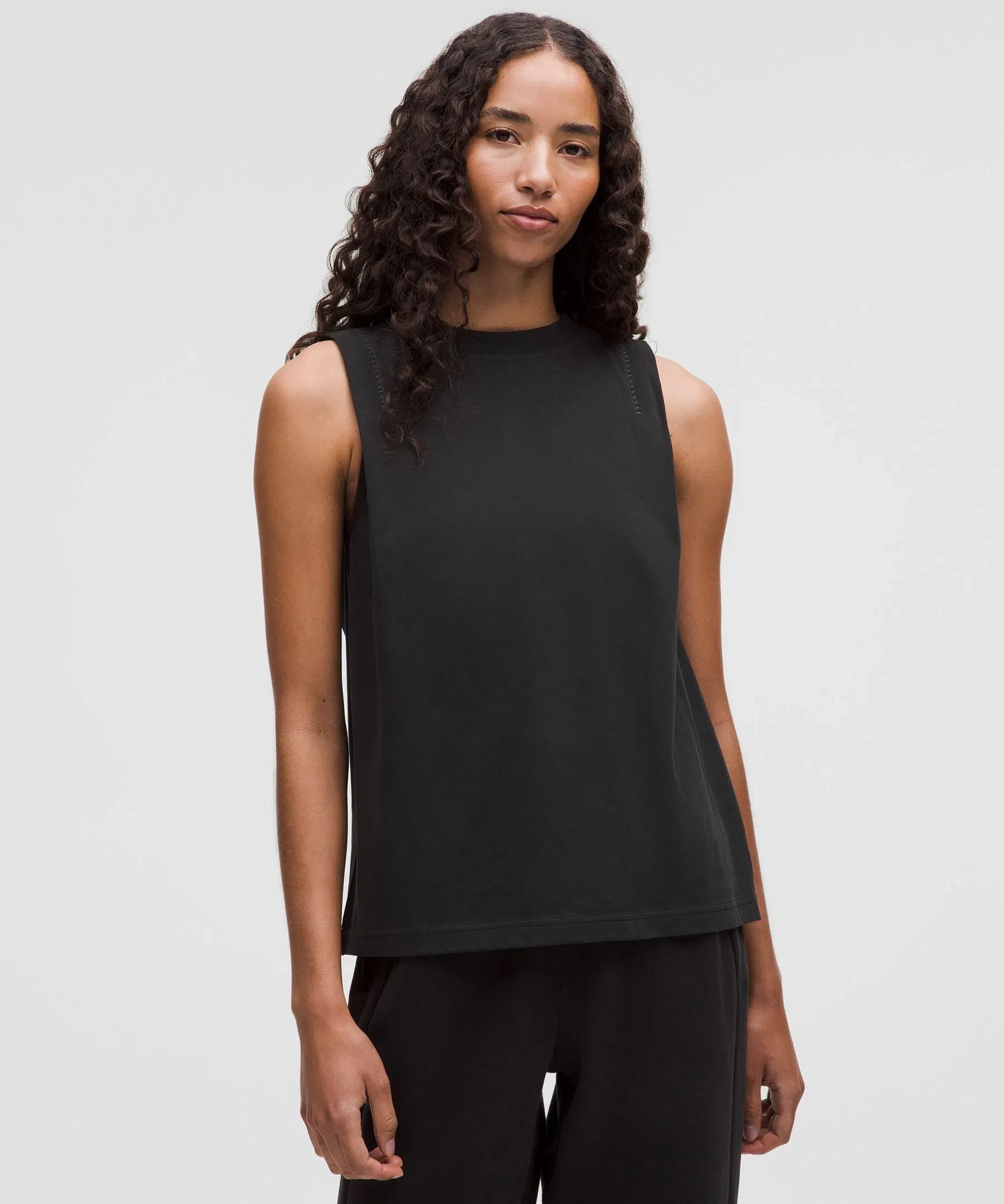 Lululemon Women's Cotton Jersey Stitch-Detail Tank Top