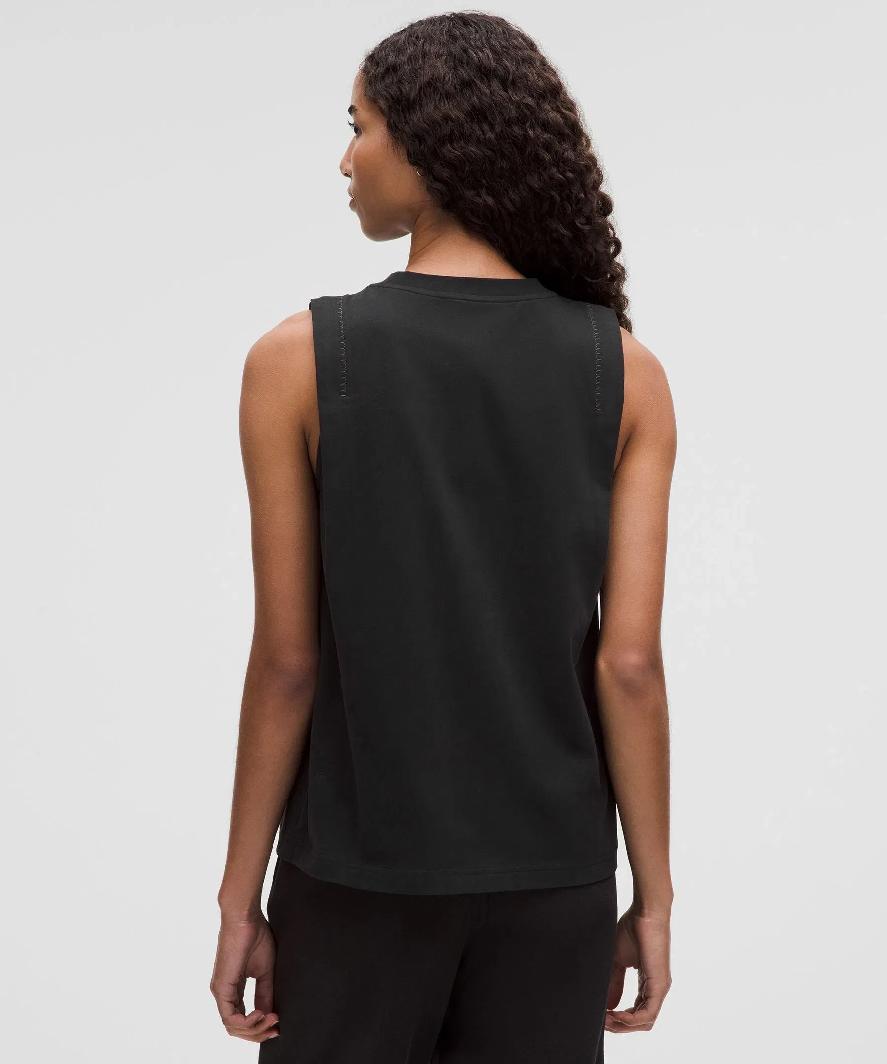 Lululemon Women's Cotton Jersey Stitch-Detail Tank Top