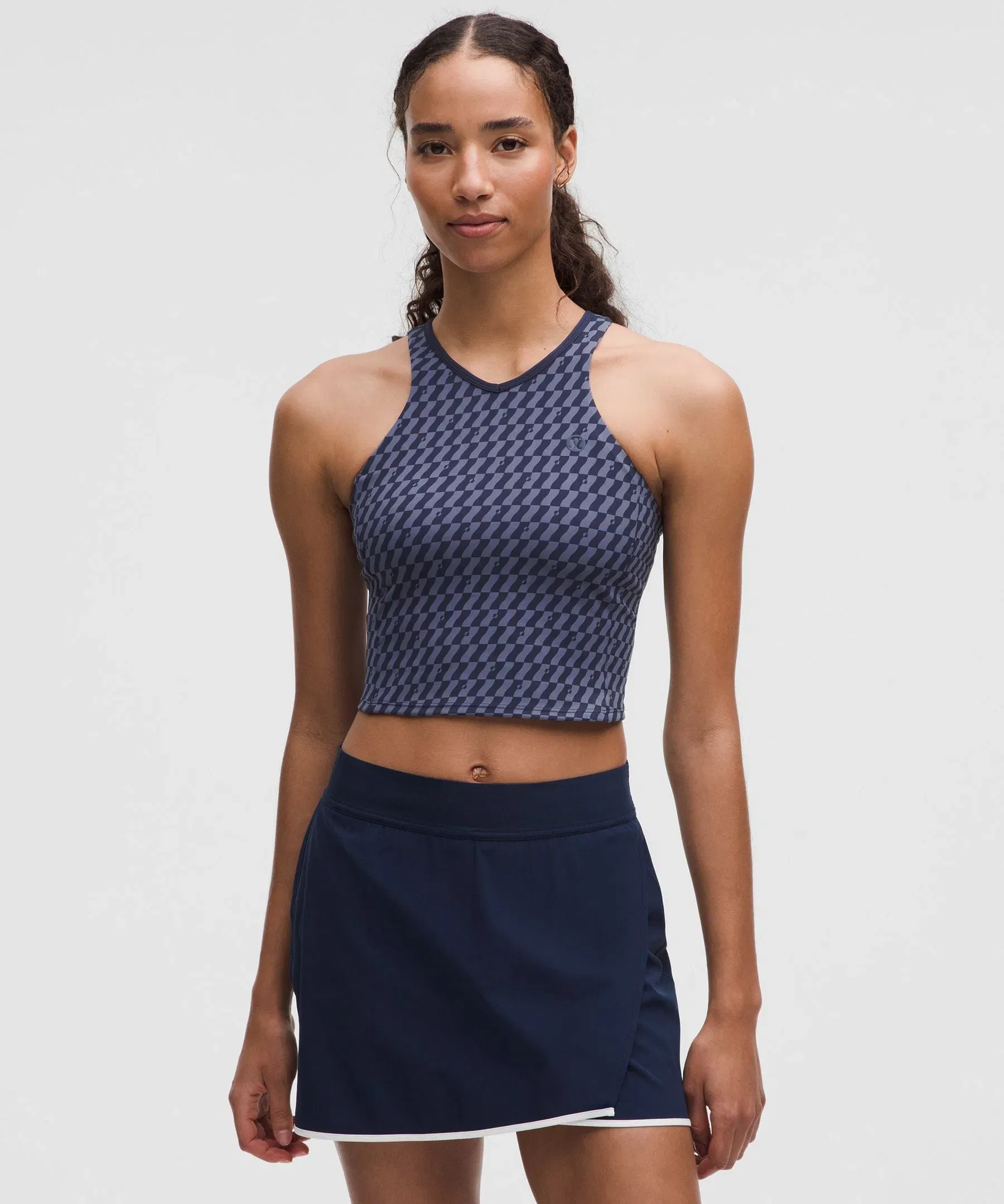 Lululemon Women's Cropped V-Neck Tennis Tank Top *Medium Support, B/C Cup