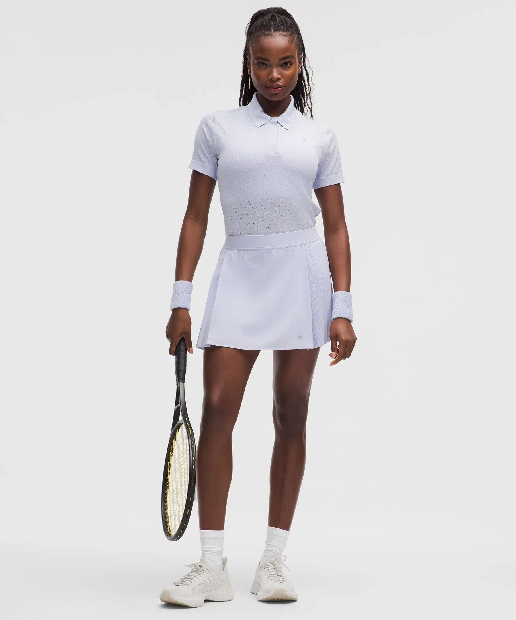Lululemon Swiftly Diamond-Knit Polo Shirt