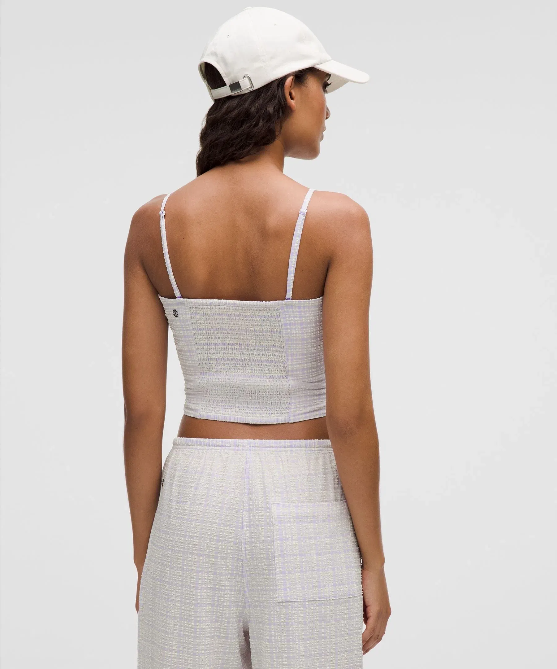 Lululemon Women's Seersucker Check Strappy Tank Top