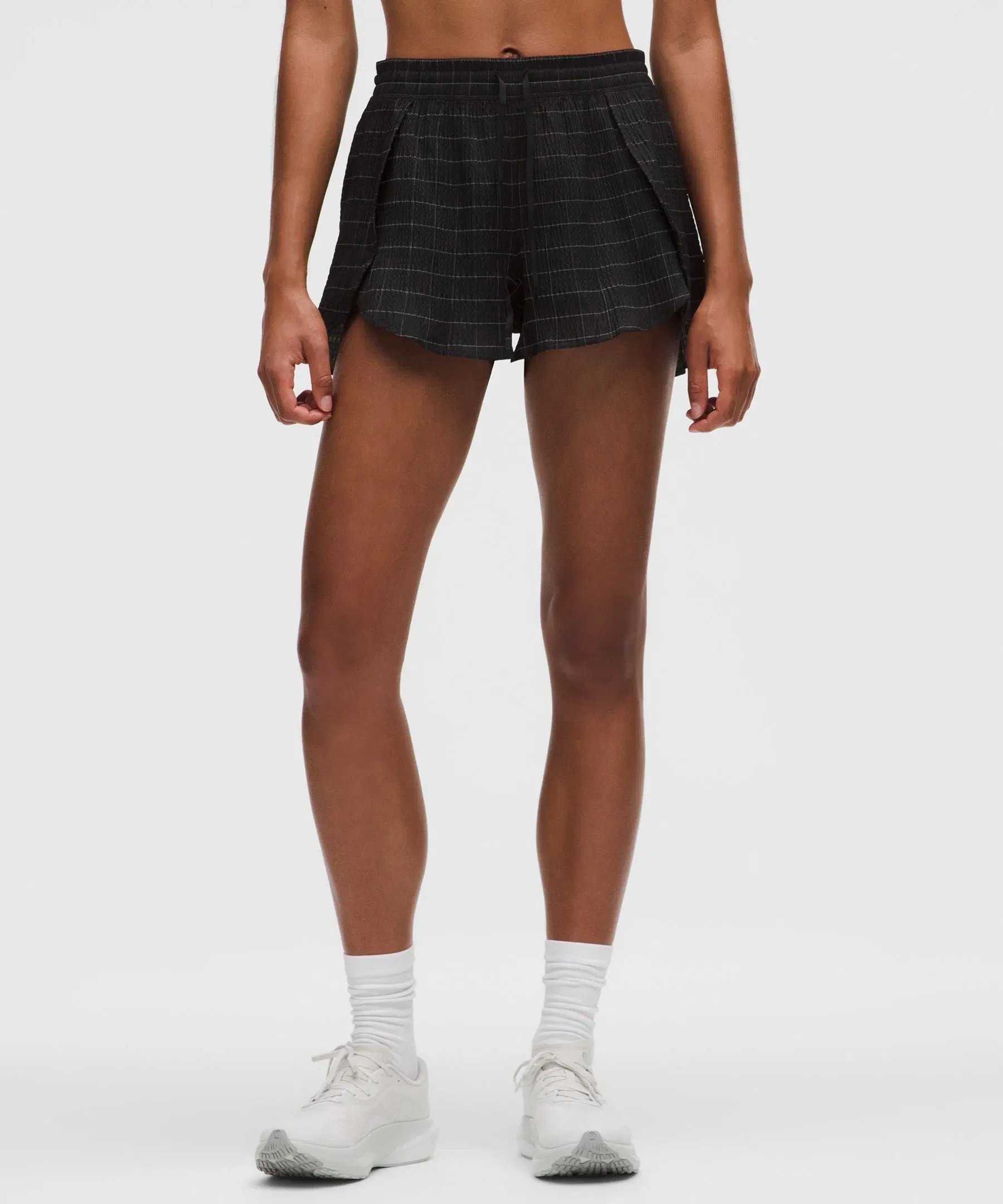 Lululemon Women's Negative Split Textured Run Shorts 2.5" *Reflective