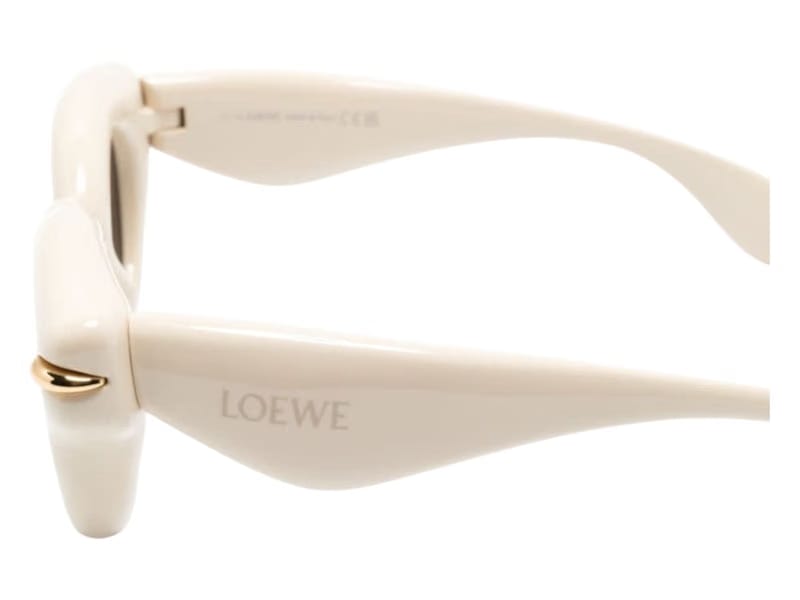 LOEWE Inflated Round Sunglasses Ivory/Brown (LW40118I 25E)