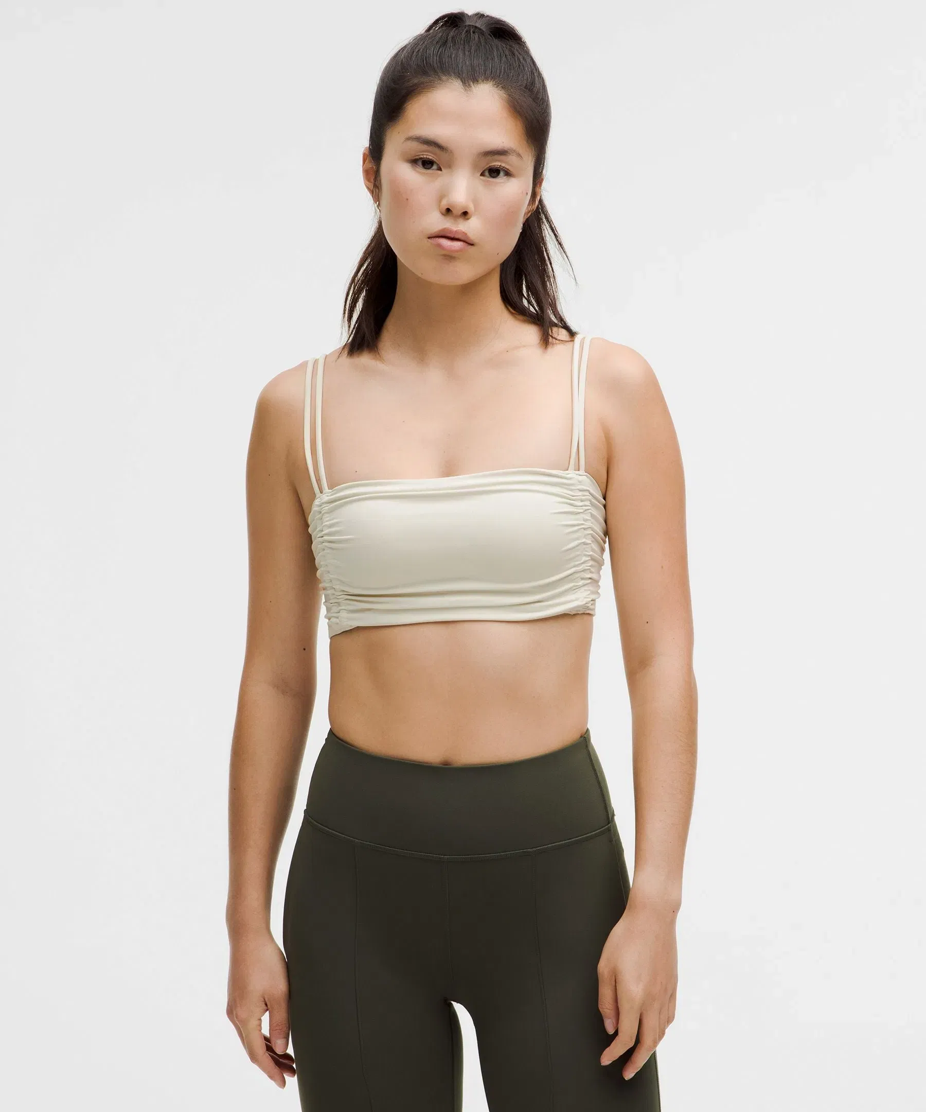 Lululemon Ruched Yoga Bra Shimmer *Light Support, A/B Cup