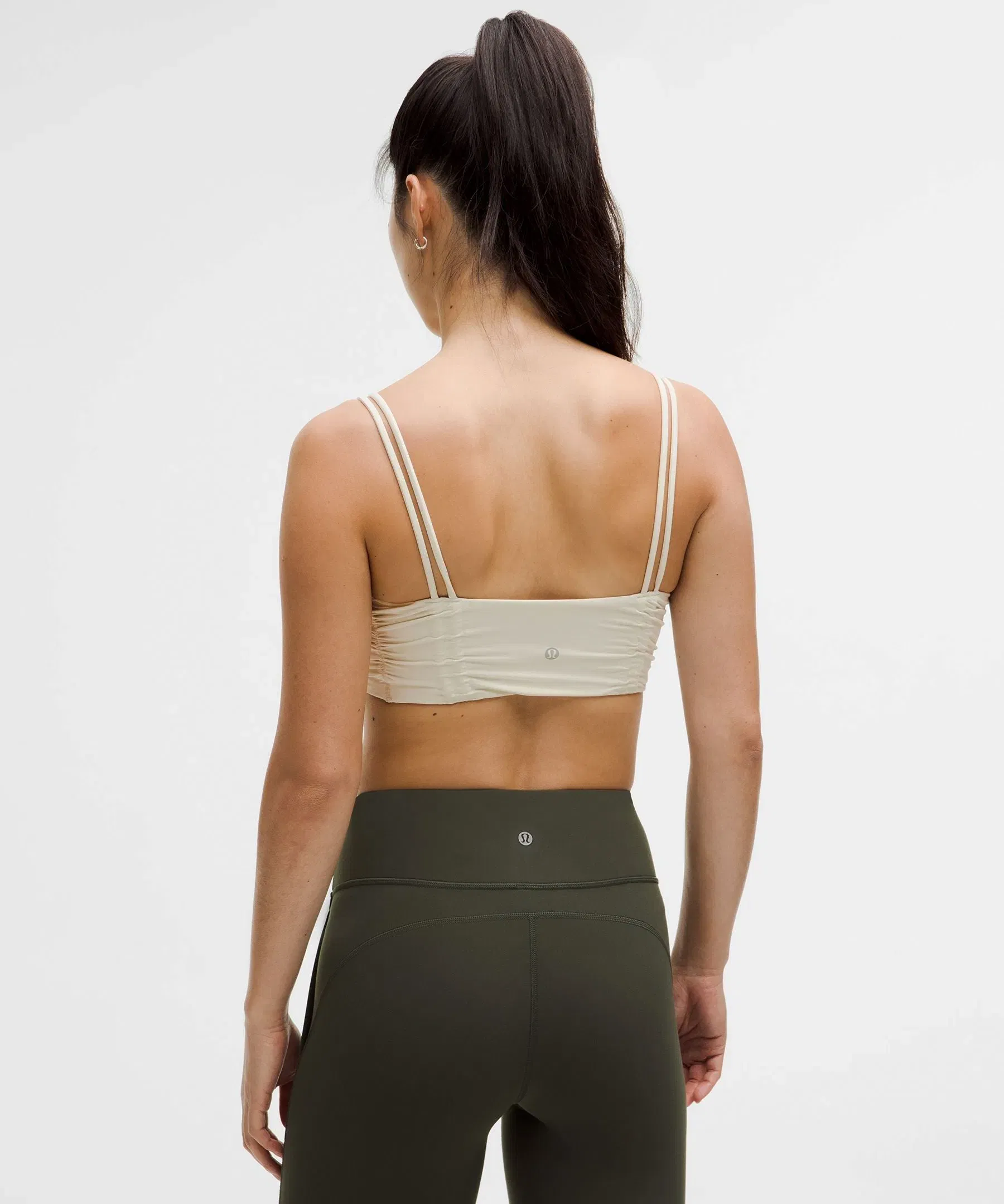 Lululemon Ruched Yoga Bra Shimmer *Light Support, A/B Cup