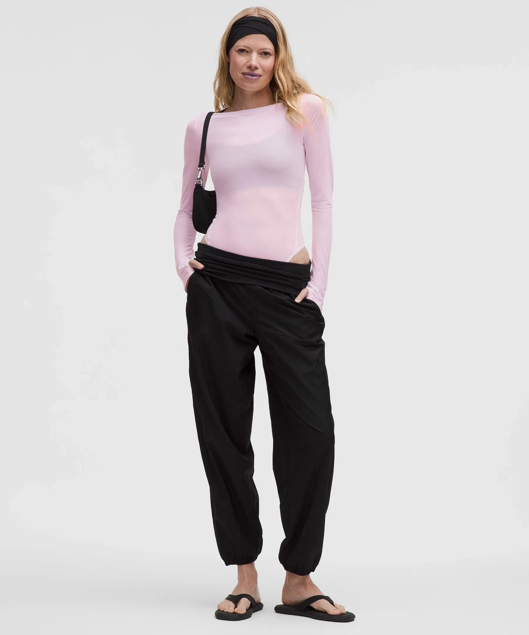 Lululemon Wundermost Ultra-Soft Nulu Mesh Boatneck Long-Sleeve Bodysuit