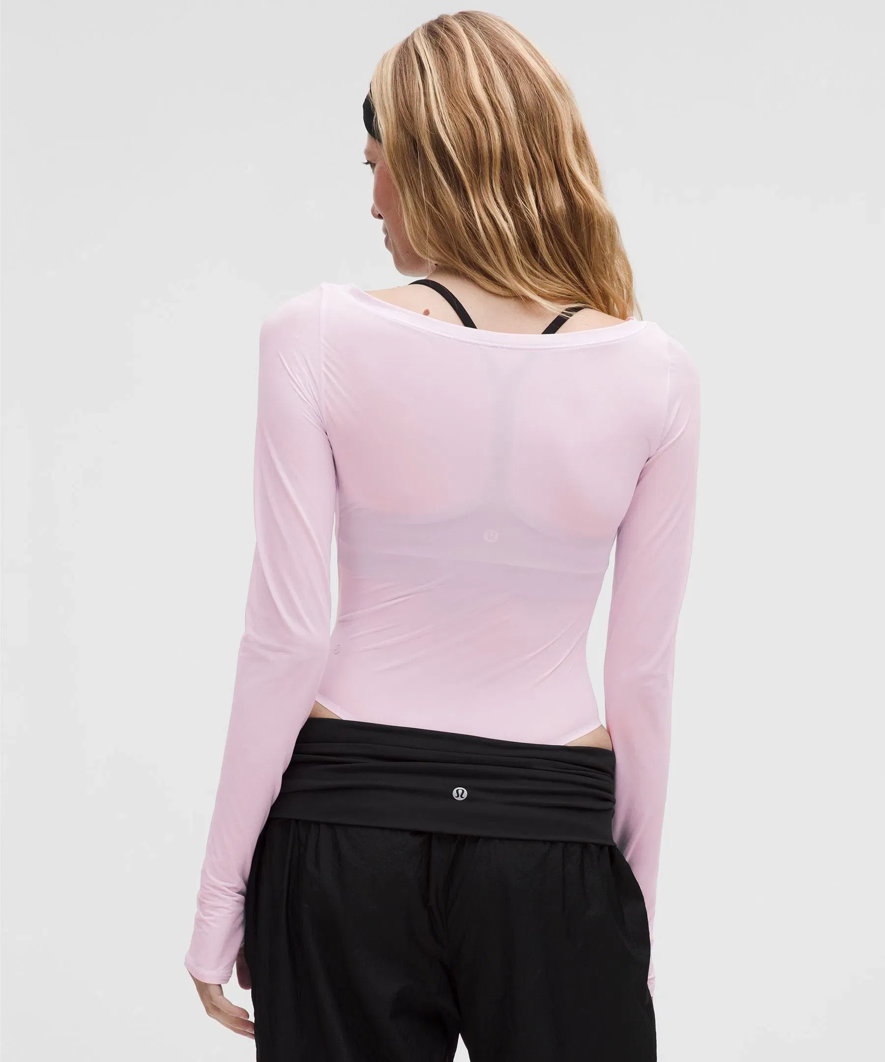 Lululemon Wundermost Ultra-Soft Nulu Mesh Boatneck Long-Sleeve Bodysuit