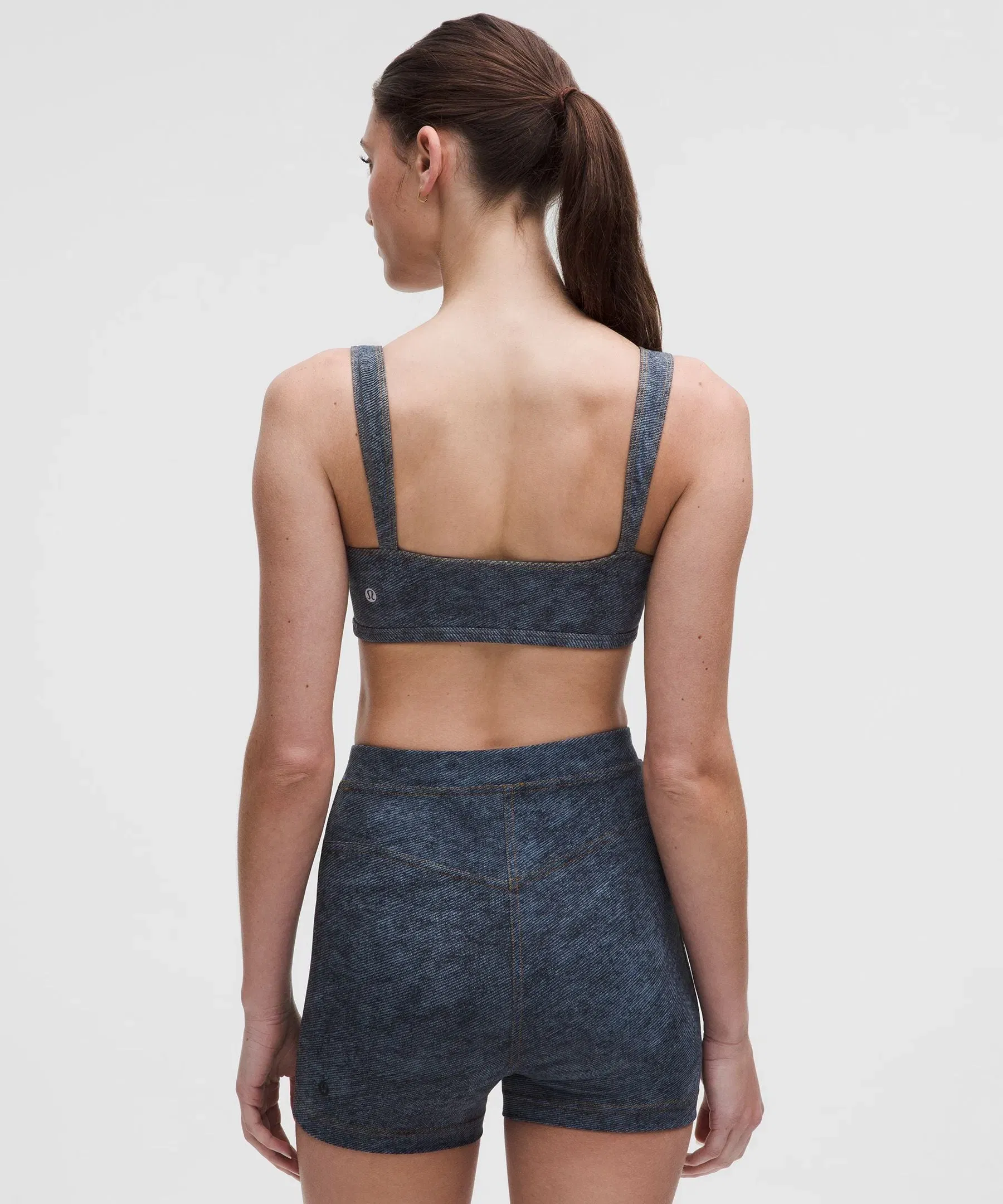 Lululemon Everlux Sweetheart Bra Light Support, A/B Cup *Denim Dreams Set